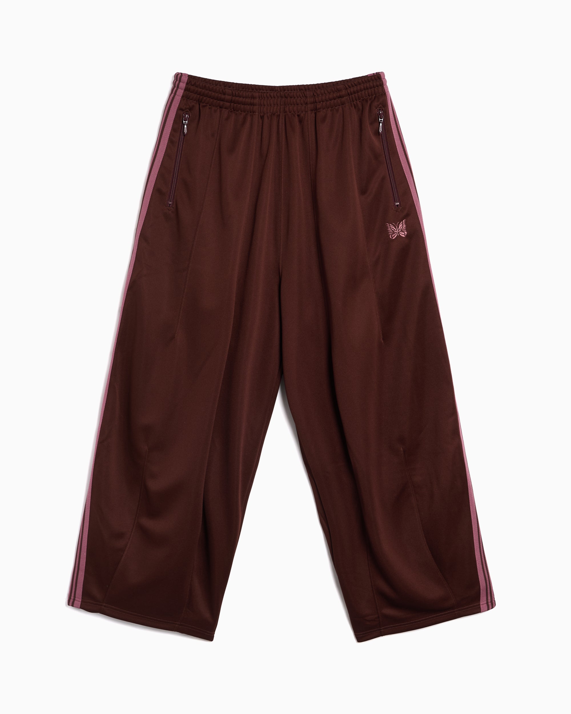 Pants Needles Poly Smooth Oversize Men's Track Pants - RW320-A-Brown