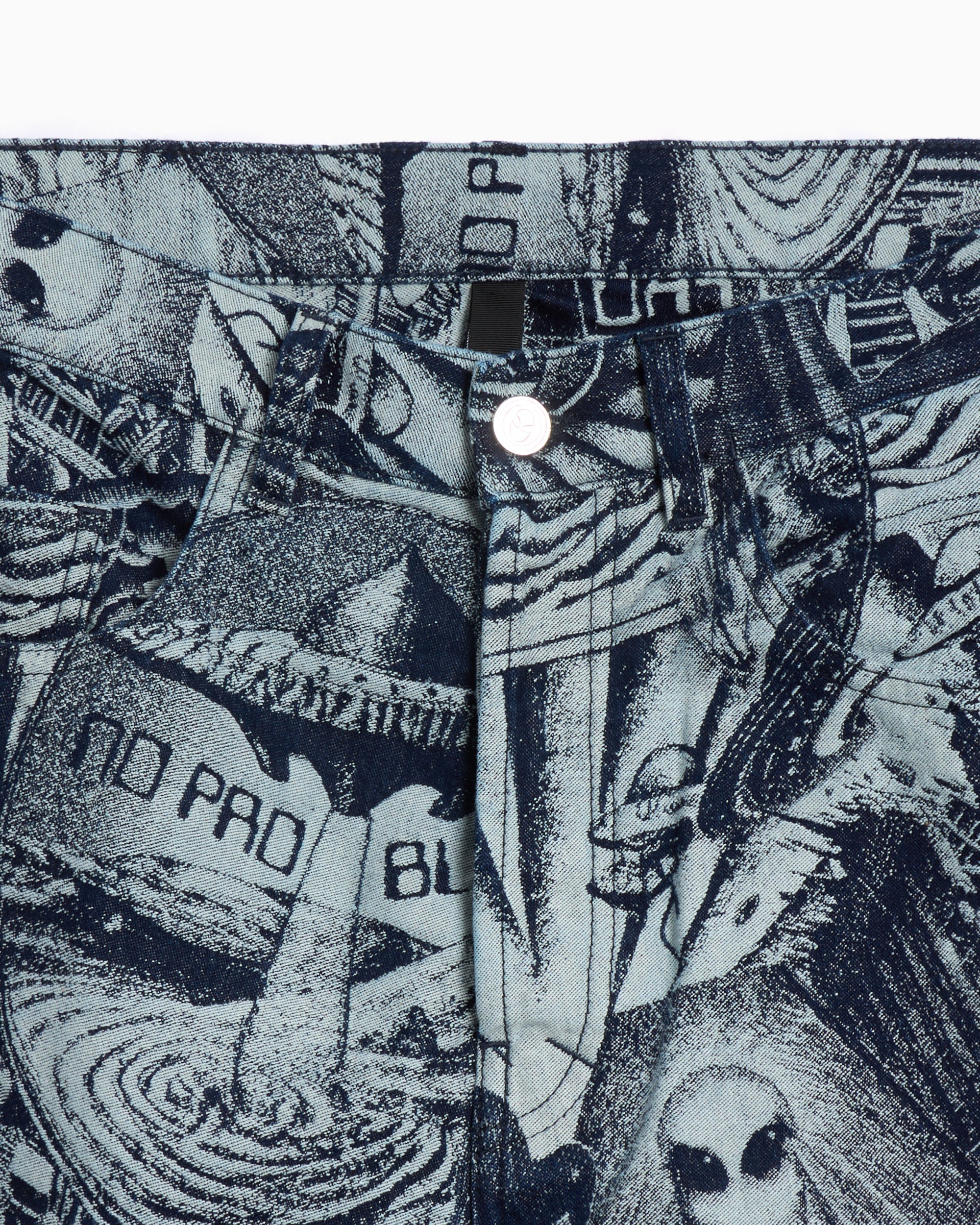 Pants No Problemo Apocalypse Jacquard Men's Baggy Pants Relaxed Men's Baggy Pants - NP3020203-BLU
