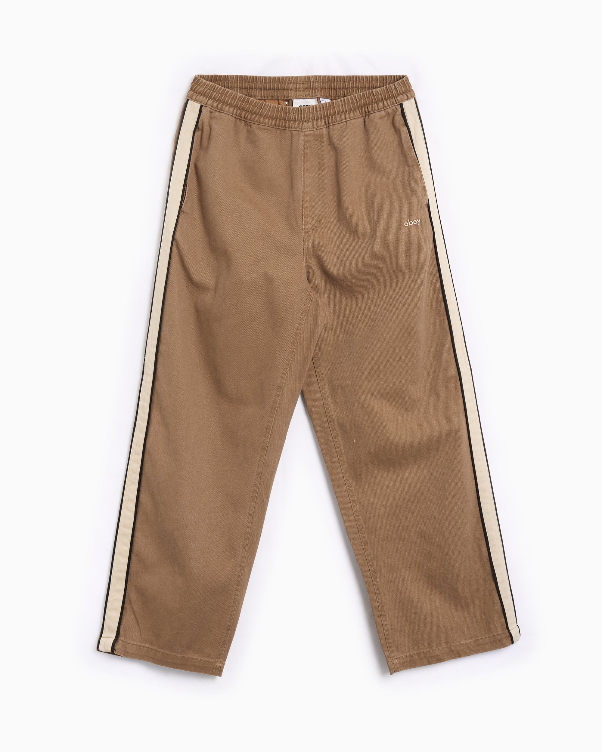 Pants OBEY Clothing Astrid Stripe Women's Chino Pants - 242020127-TAN