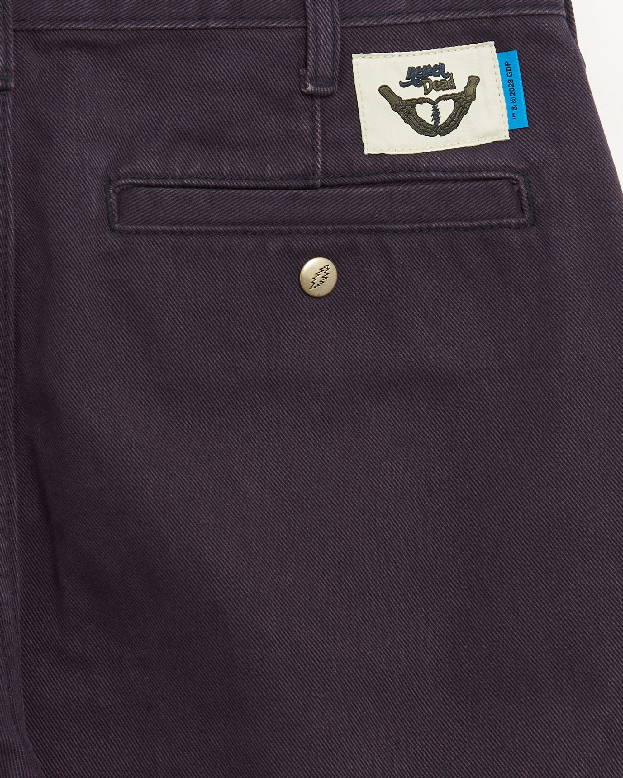 Pants thisisneverthat® thisisneverthat® x Grateful Dead Never Dead Men's Work Pants Men's Pants - GD233WPAKP01-Navy