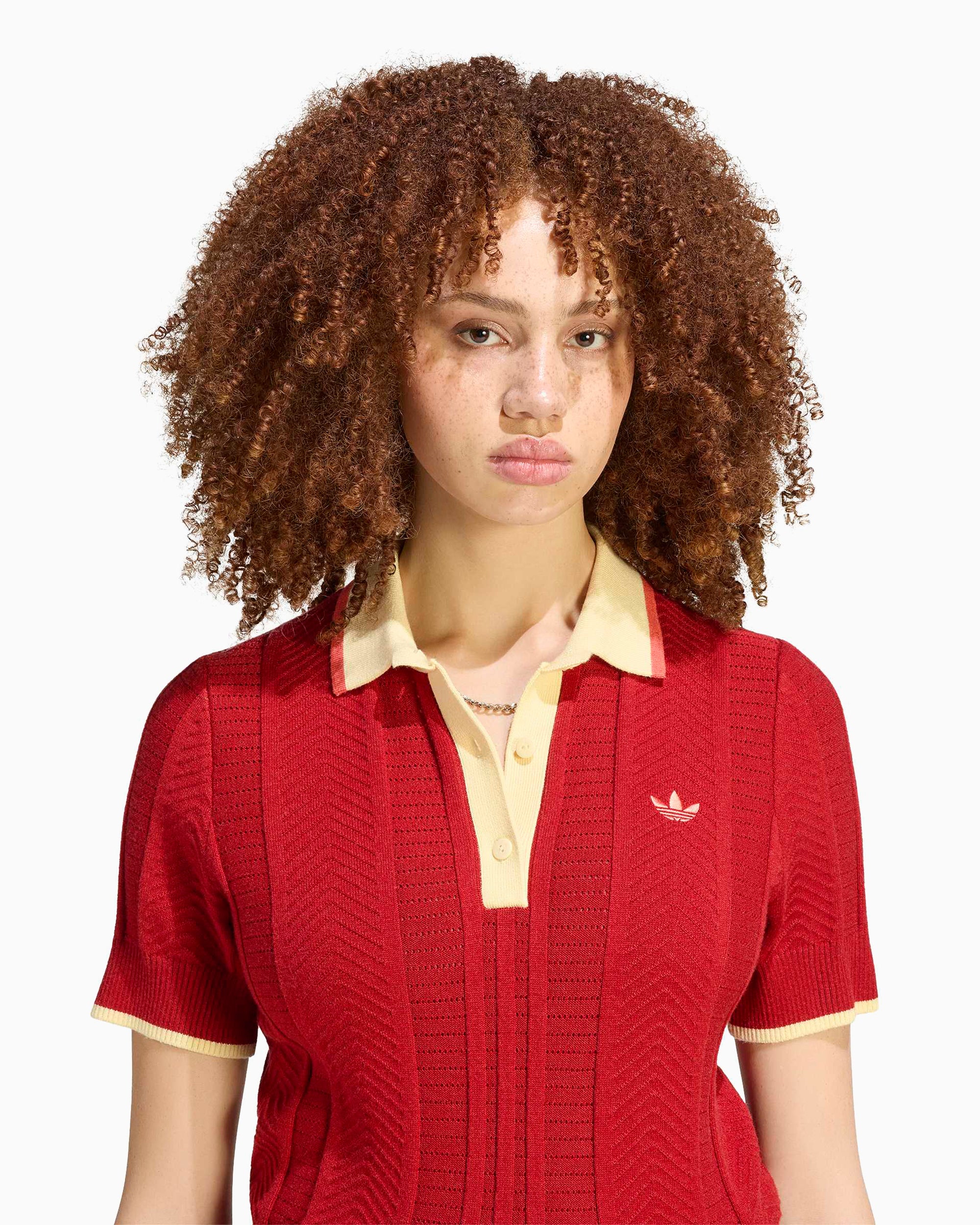 Polo shirts adidas Originals Cable Knit Cali Slim Women's Polo Shirt - KR7060