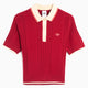 adidas Originals Cable Knit Cali Slim Polo voor dames
