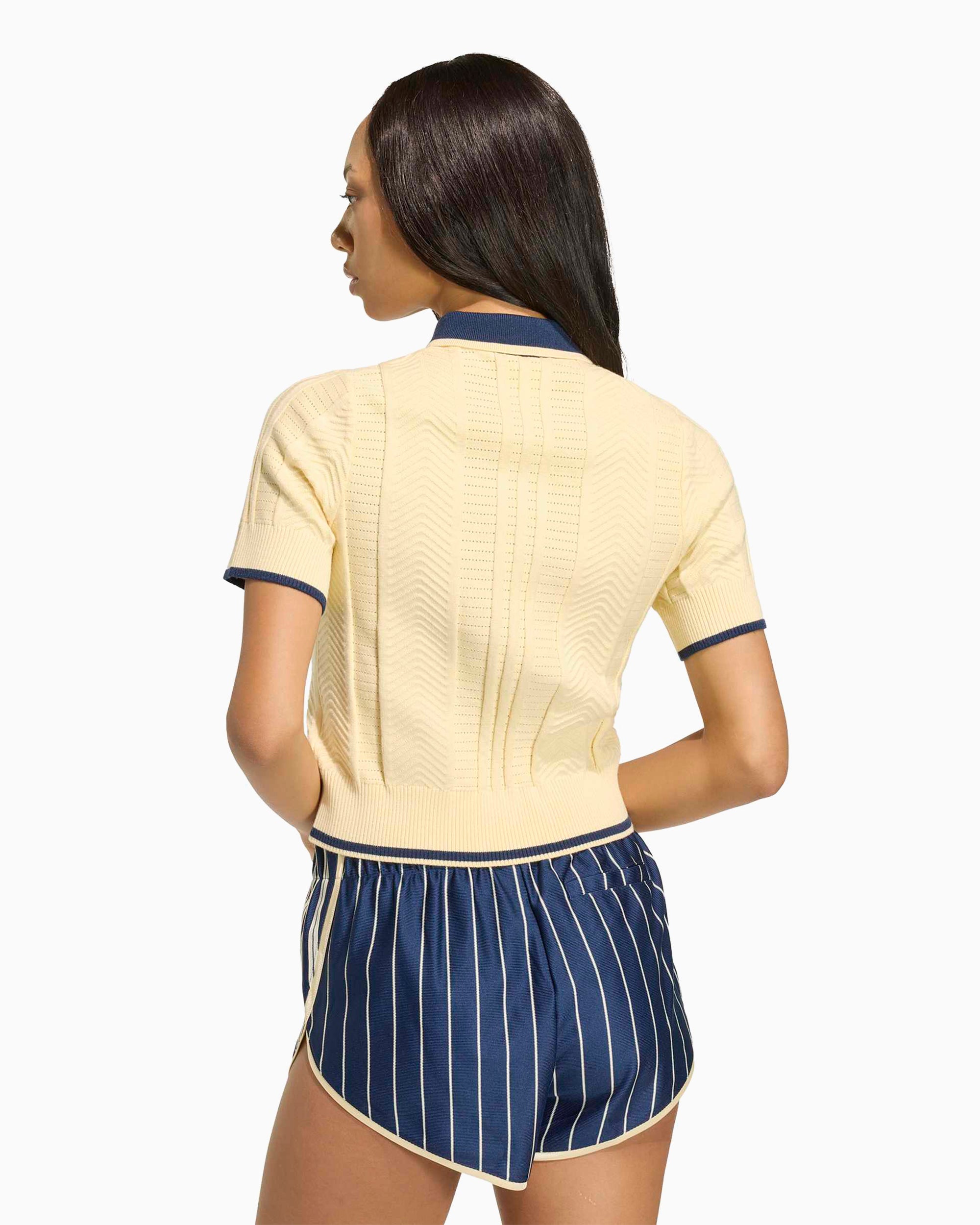 Polo shirts adidas Originals Cable Knit Cali Slim Women's Polo Shirt - KT1862