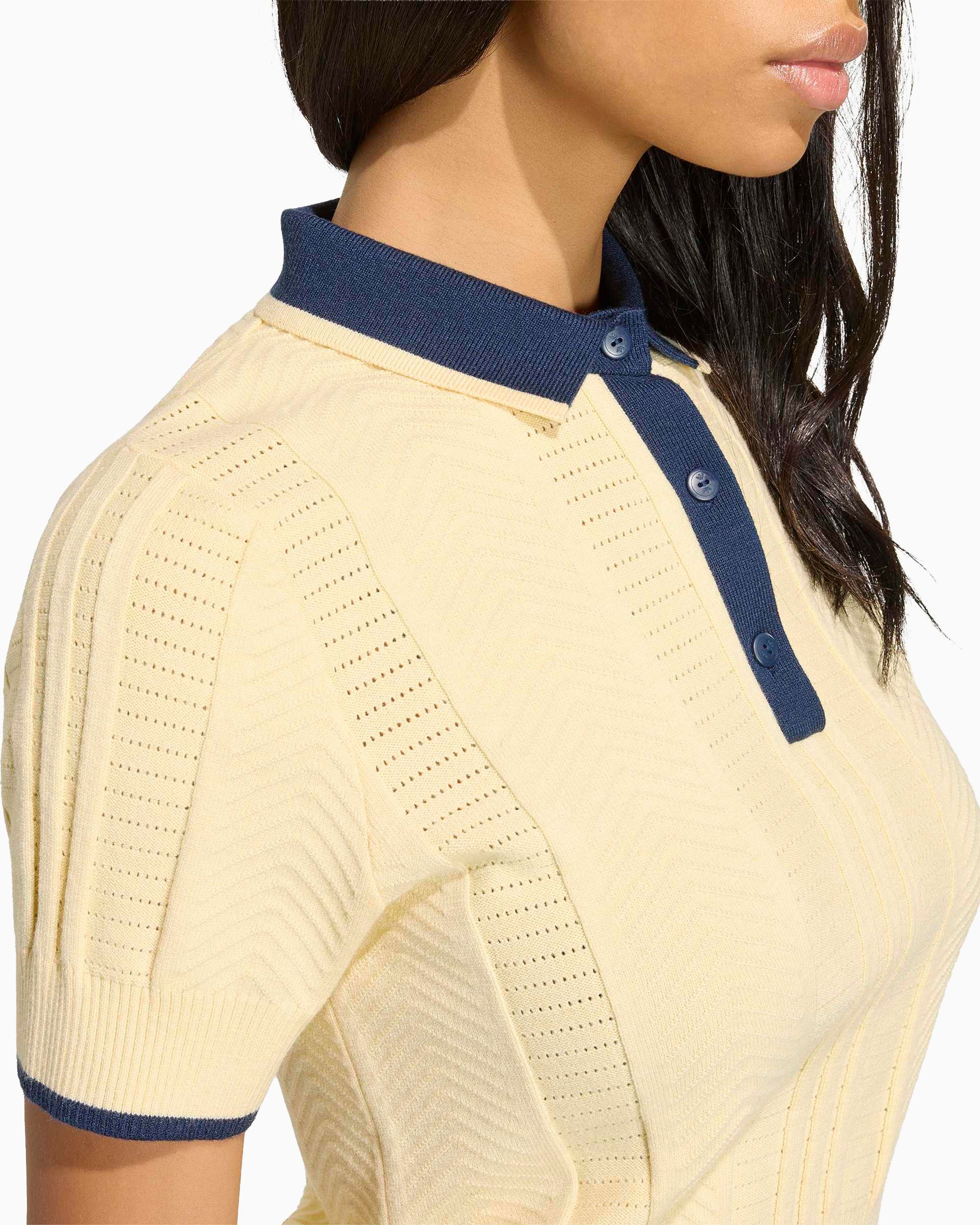Polo shirts adidas Originals Cable Knit Cali Slim Women's Polo Shirt - KT1862