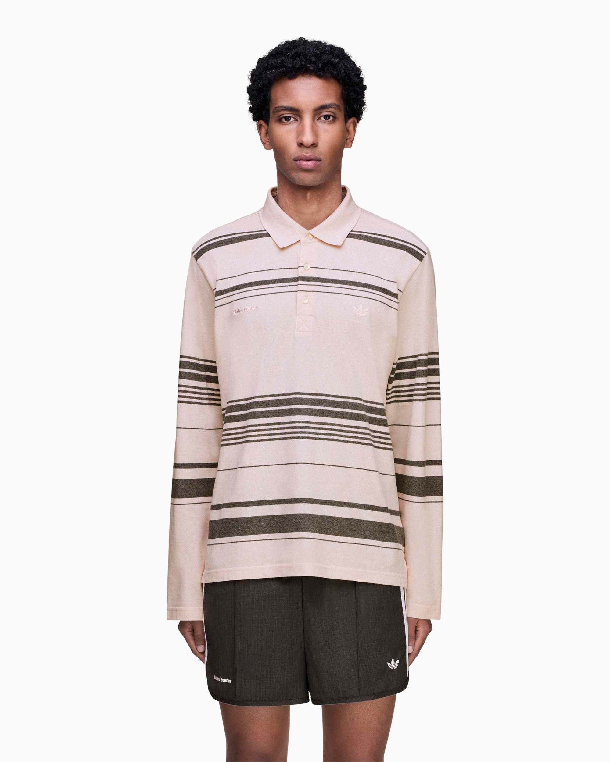 adidas Originals x Wales Bonner gestreept Polo voor heren