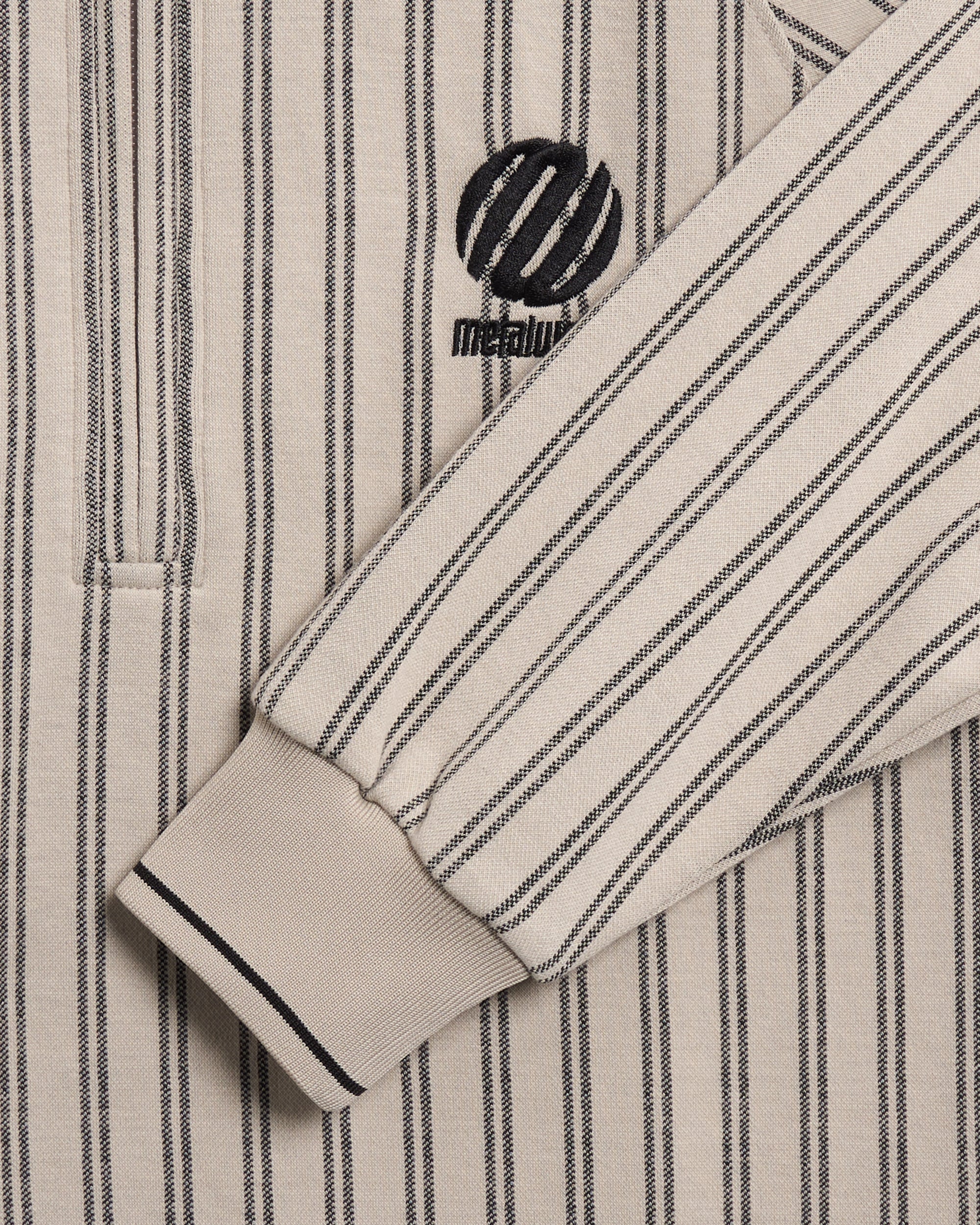 Polo shirts Metalwood LS Striped Men's Polo Shirt - MWS25-04-11-TAN