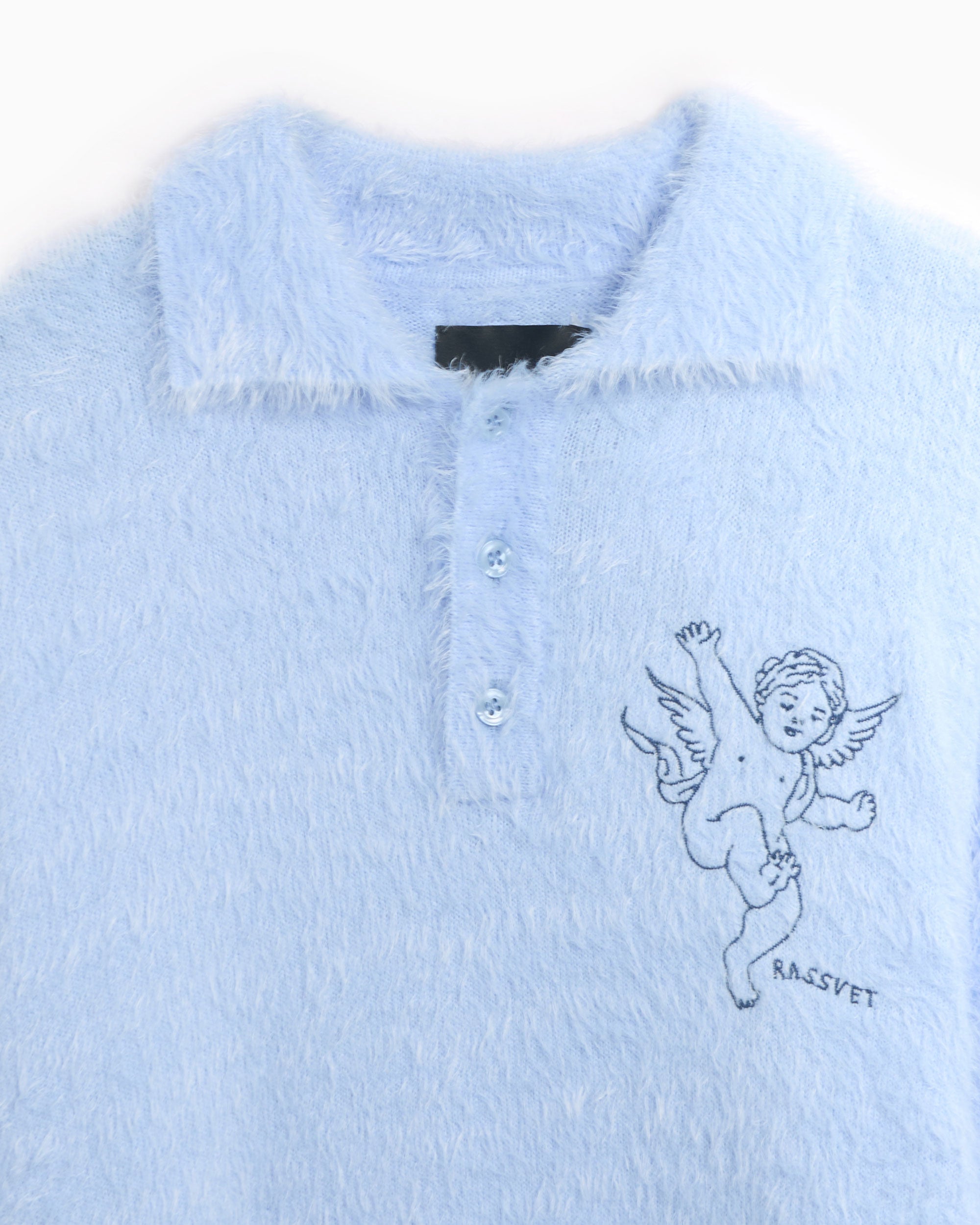 Polo shirts Rassvet Angel Men's Mohair Knit Polo Men's Polo Shirt - PACC15N003-1