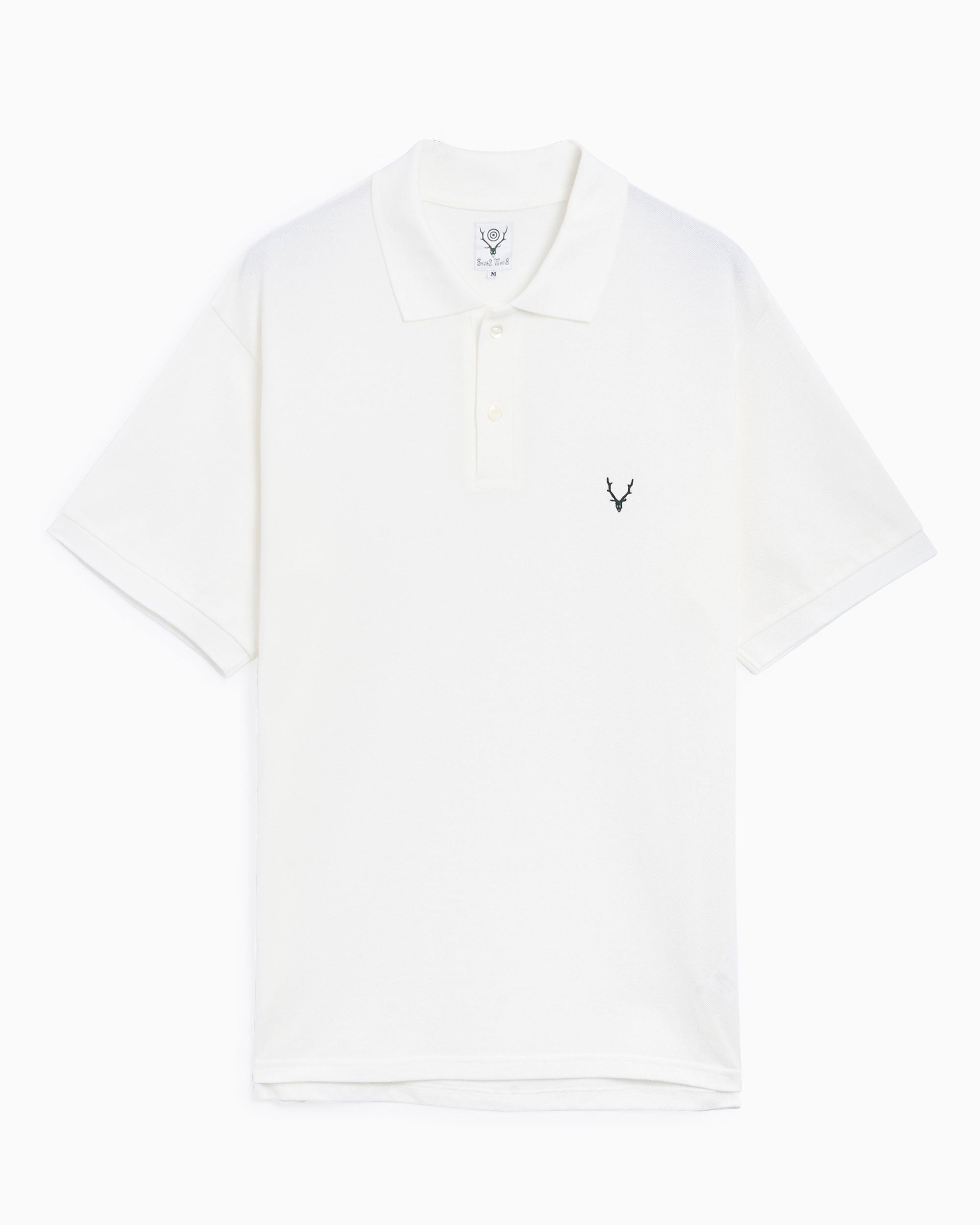 Polo shirts South2 West8 Men's Pique Polo Shirt Men's Polo Shirt - OT614-A-White