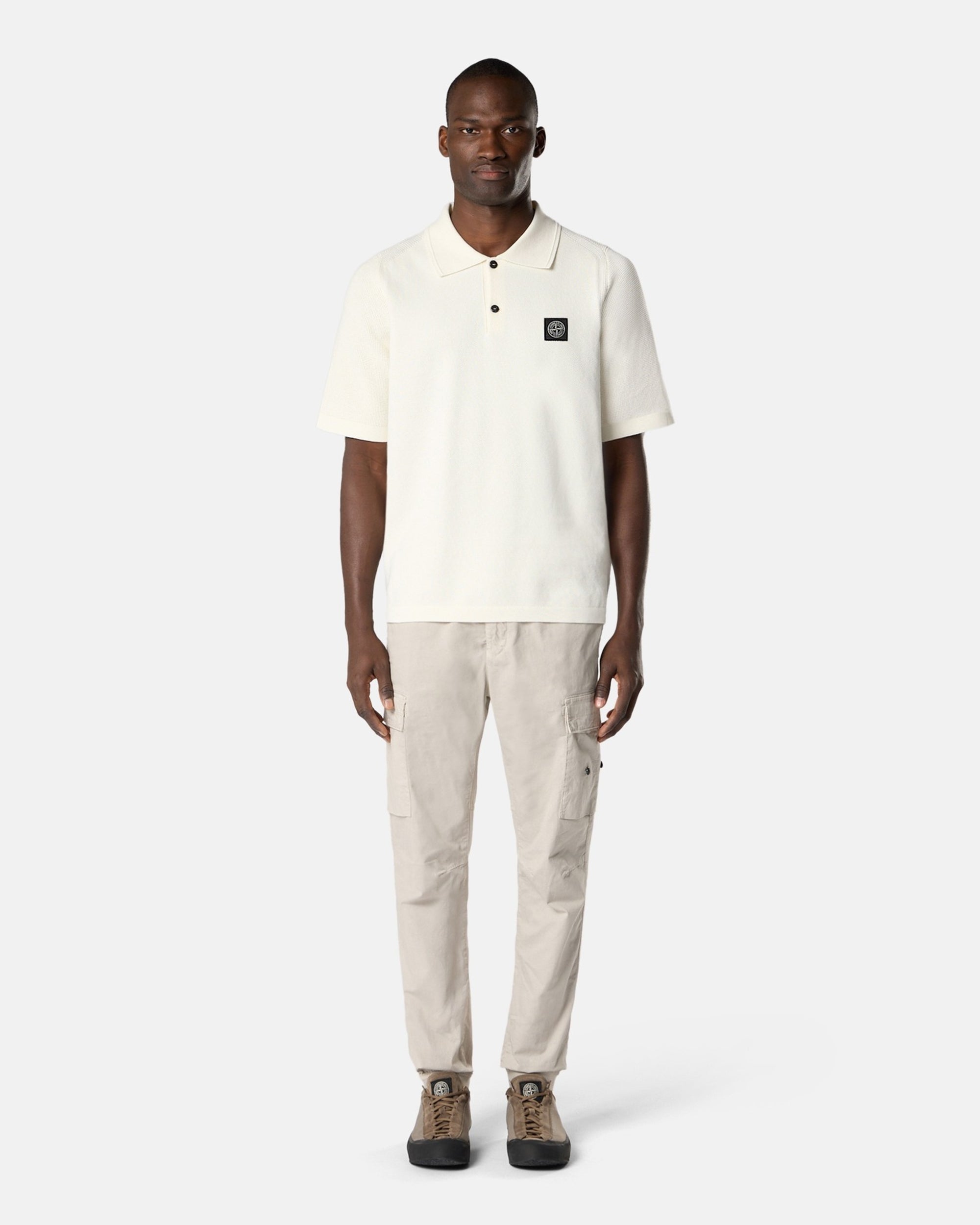 Stone Island Micro Stitch Soft Relaxed met logo Polo voor heren