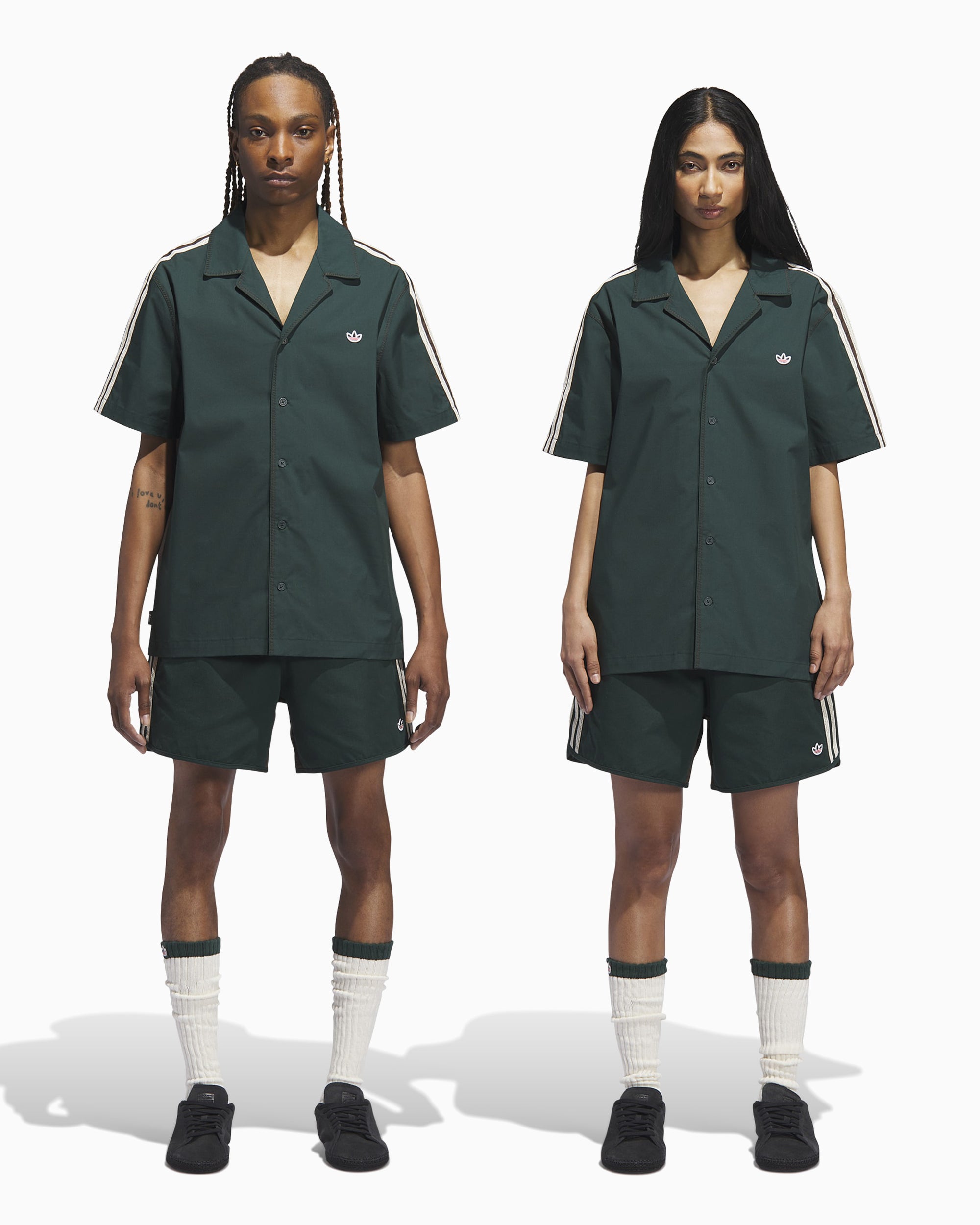 Shirts adidas Originals x CLOT Bowling Short-Sleeved Unisex Shirt - JP3870