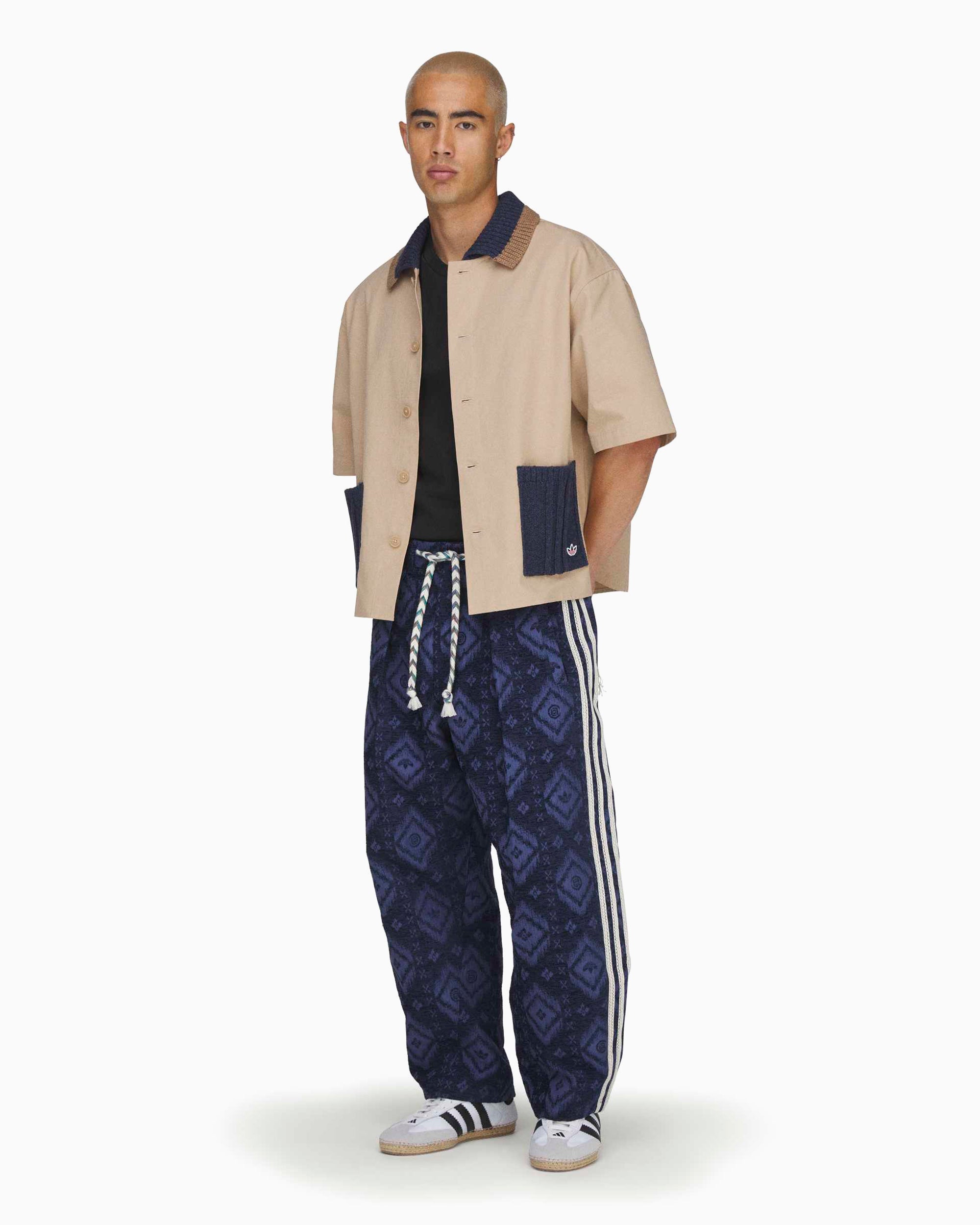 adidas Originals x CLOT Guayabera Boxy met halve mouw Hemd Unisex