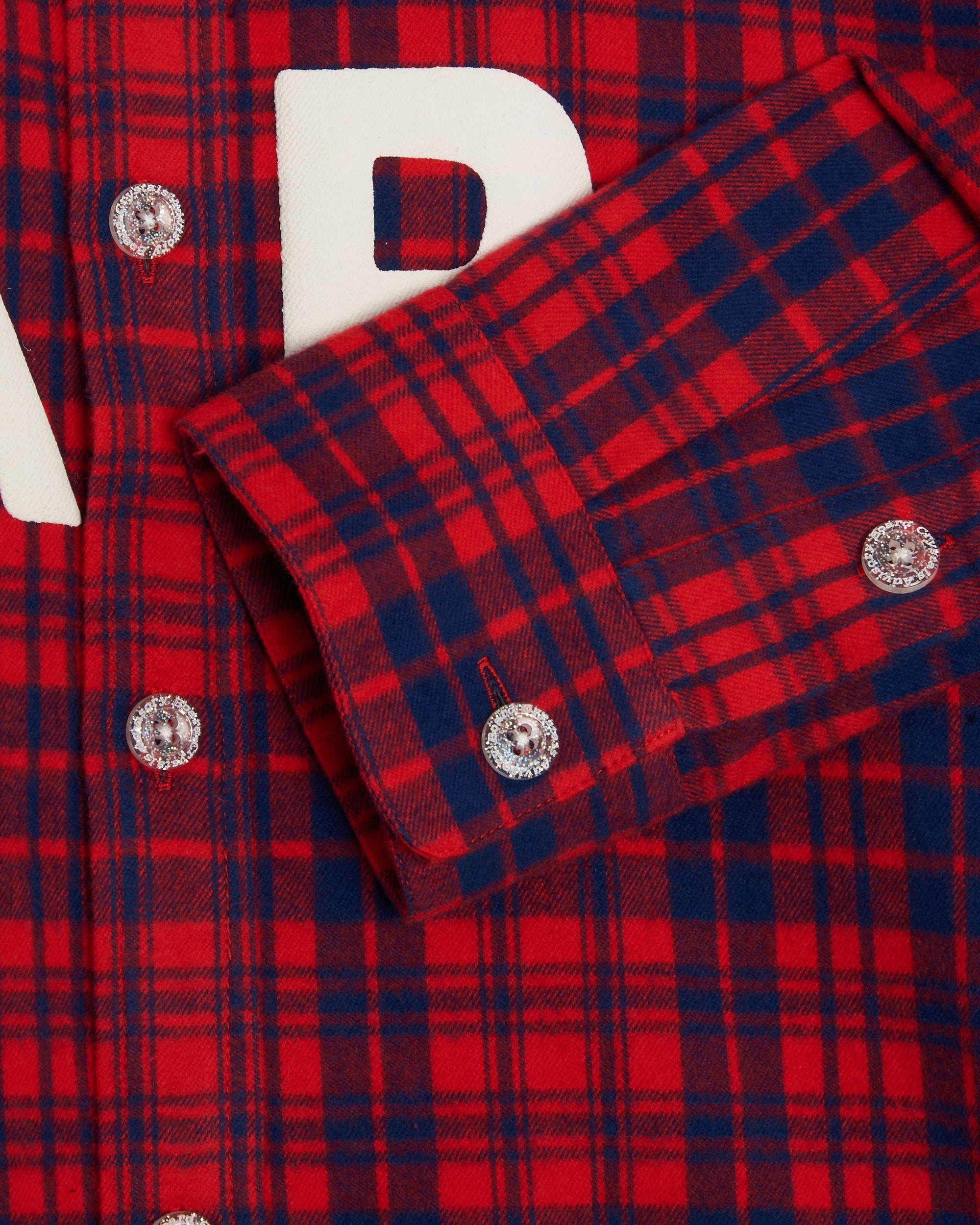 Shirts Advisory Board Crystals Abc. NARC Men's Flannel Shirt Men's Shirt - ABCFW23NFS-Red Plaid
