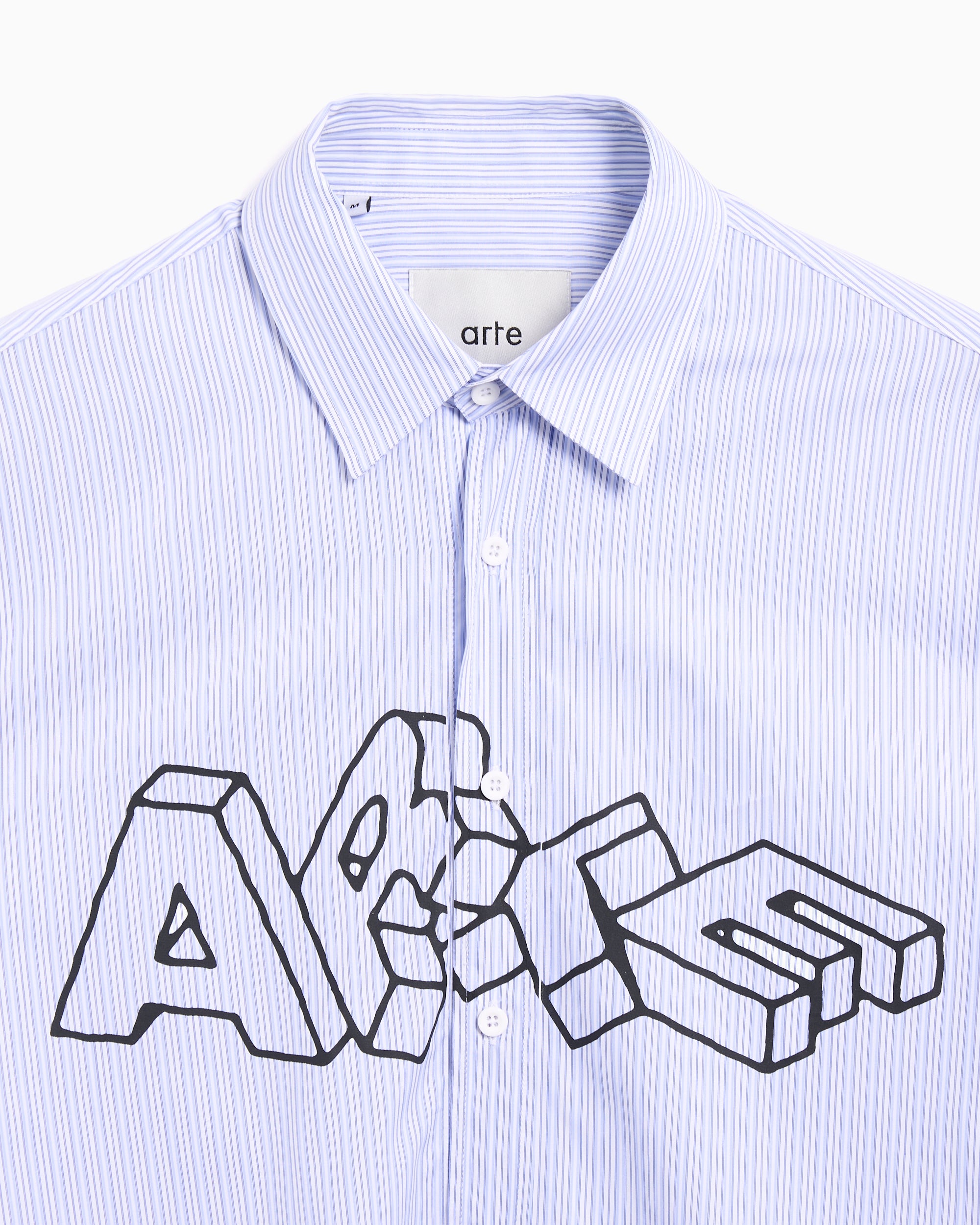 Shirts Arte Antwerp Blocks Striped Relaxed Men's Shirt - AW25-039S.1-Striped