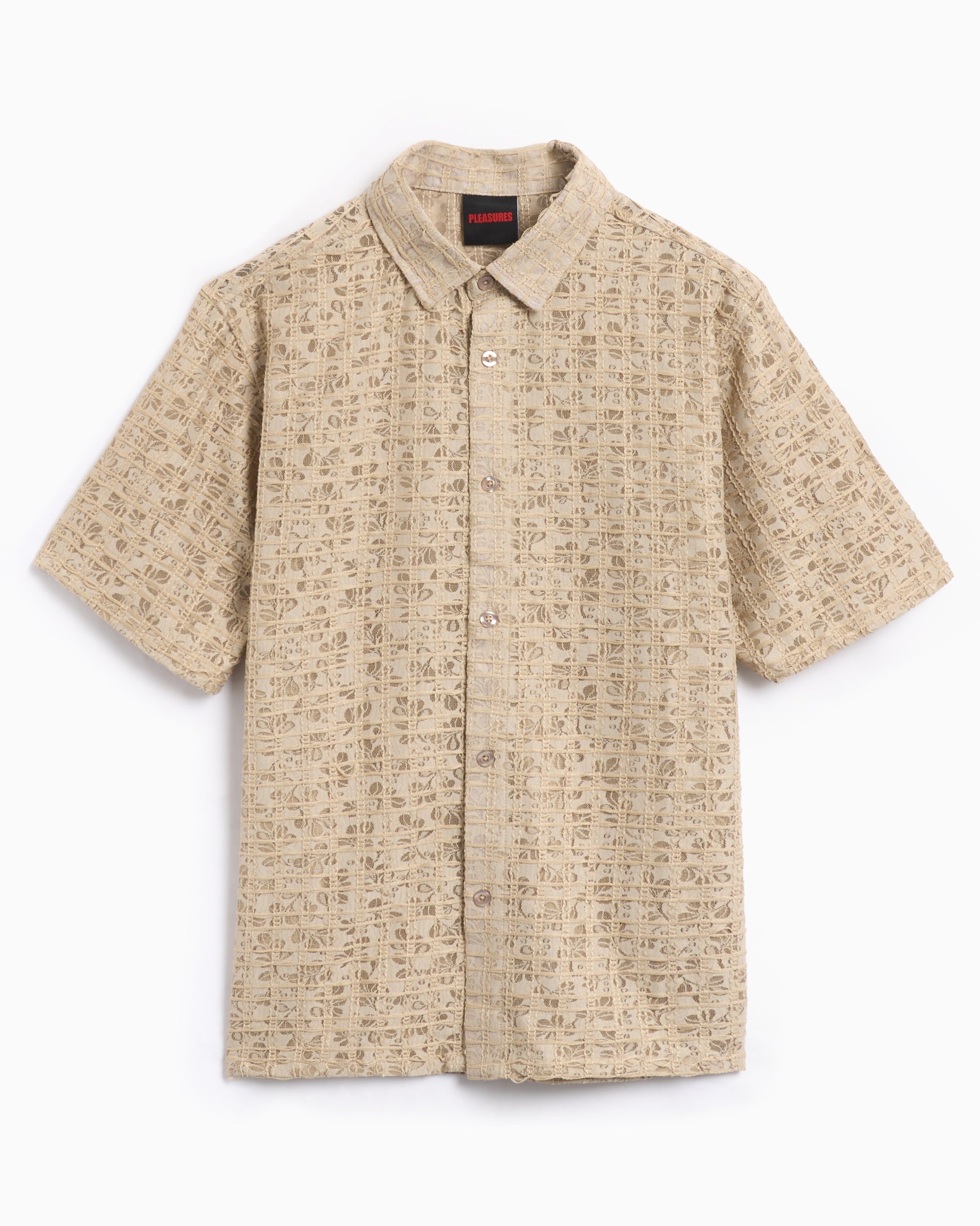 Shirts Pleasures Lacy Men's Button Down Shirt Men's Shirt - P24F050-TAN