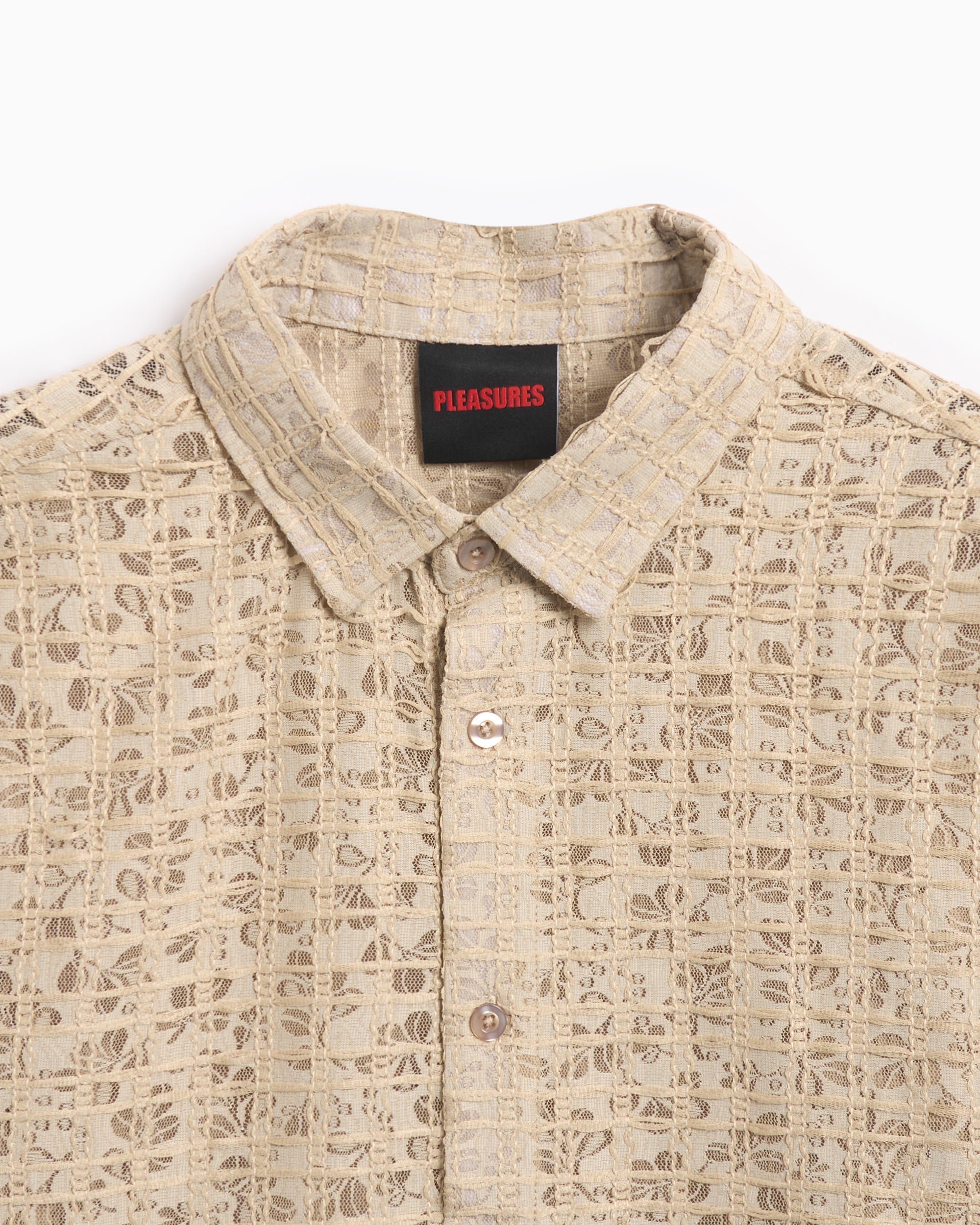 Shirts Pleasures Lacy Men's Button Down Shirt Men's Shirt - P24F050-TAN