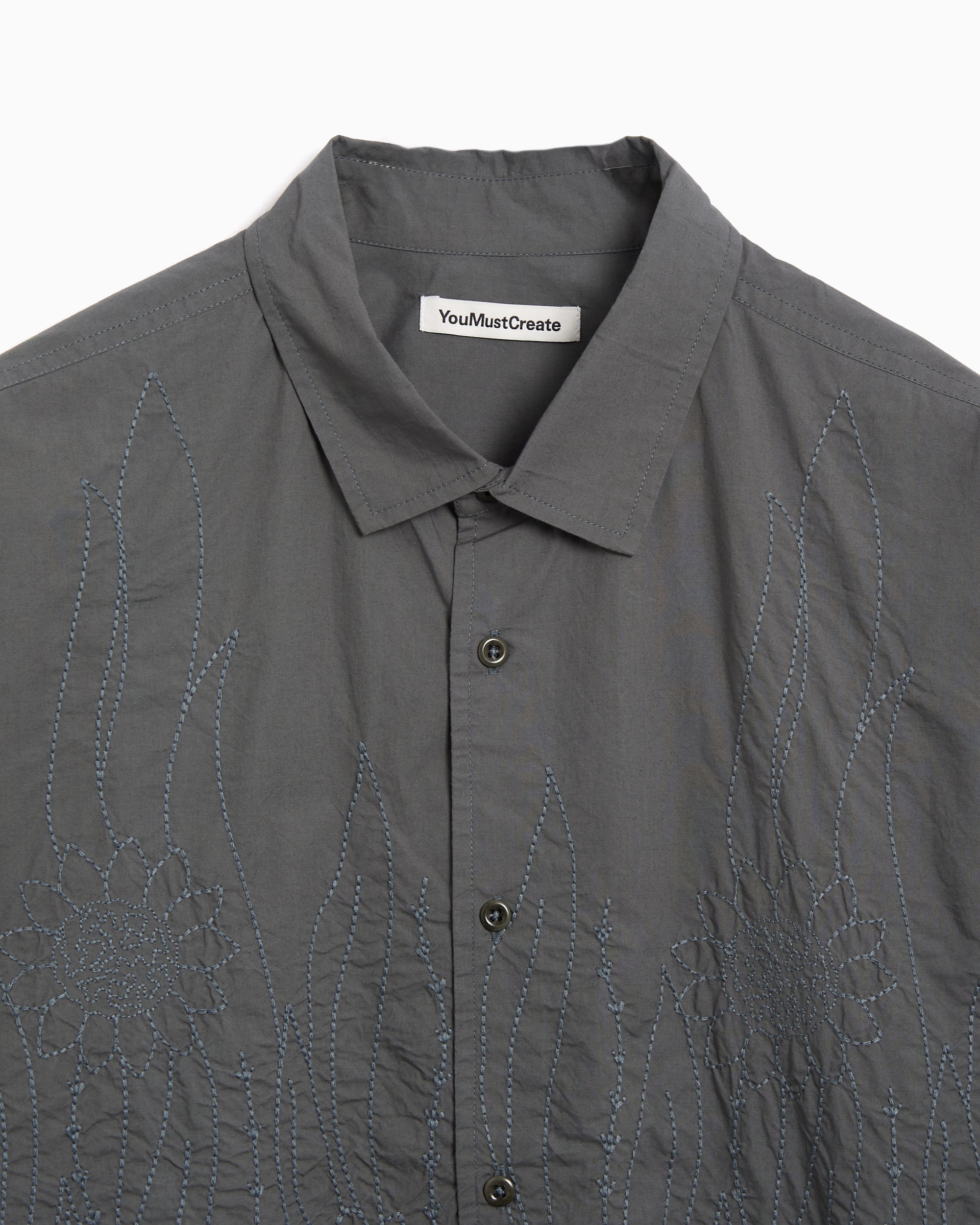 Shirts YMC Curtis Relaxed Men's Shirt - P2ZAQ-GUNMETAL