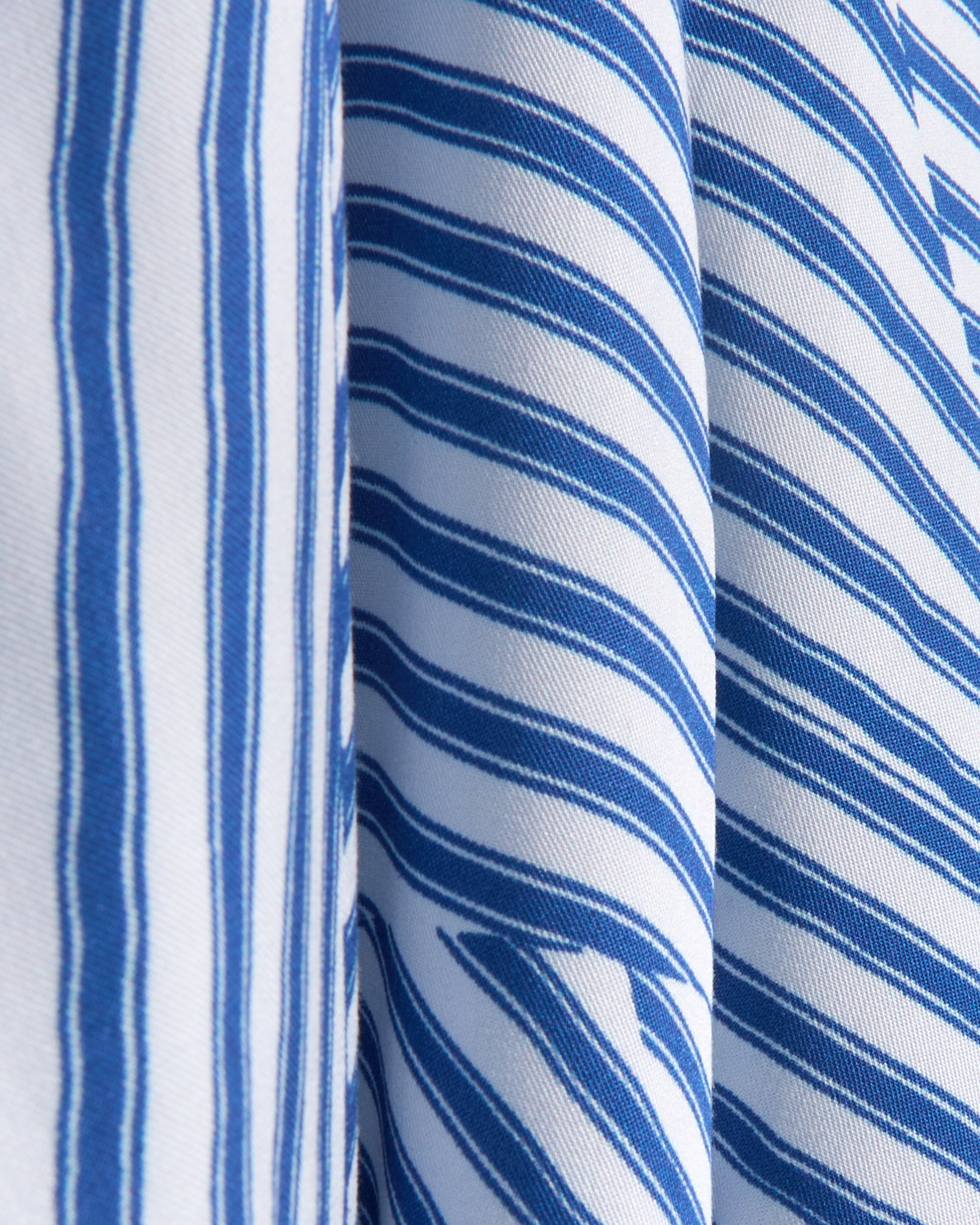 Shirts YMC Wray Men's Long Sleeve Shirt Relaxed Men's Shirt - P2YAX-BLUE/WHITE