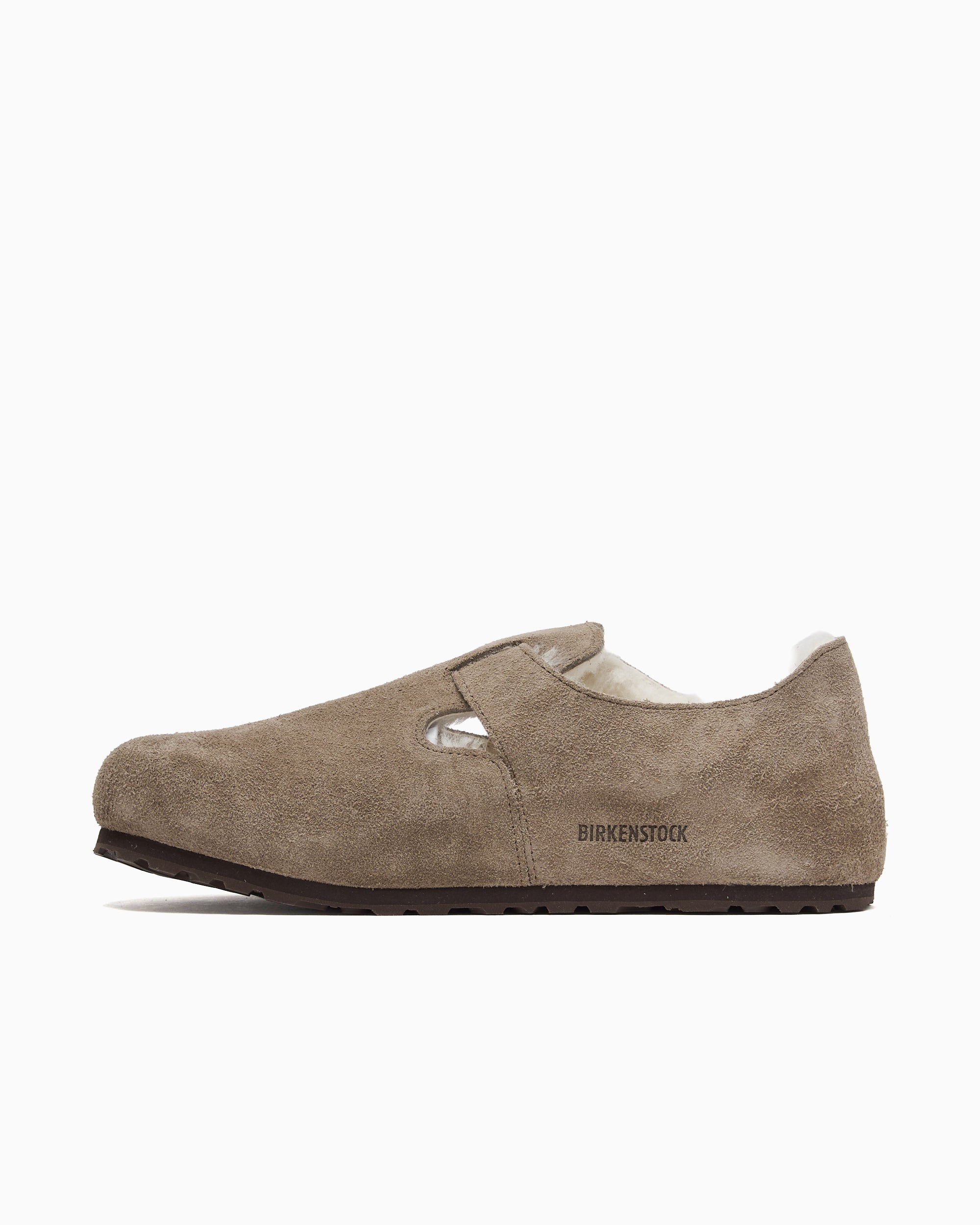 Shoes BIRKENSTOCK London Shearling Suede Leather Regular Unisex Shoes - 1028235
