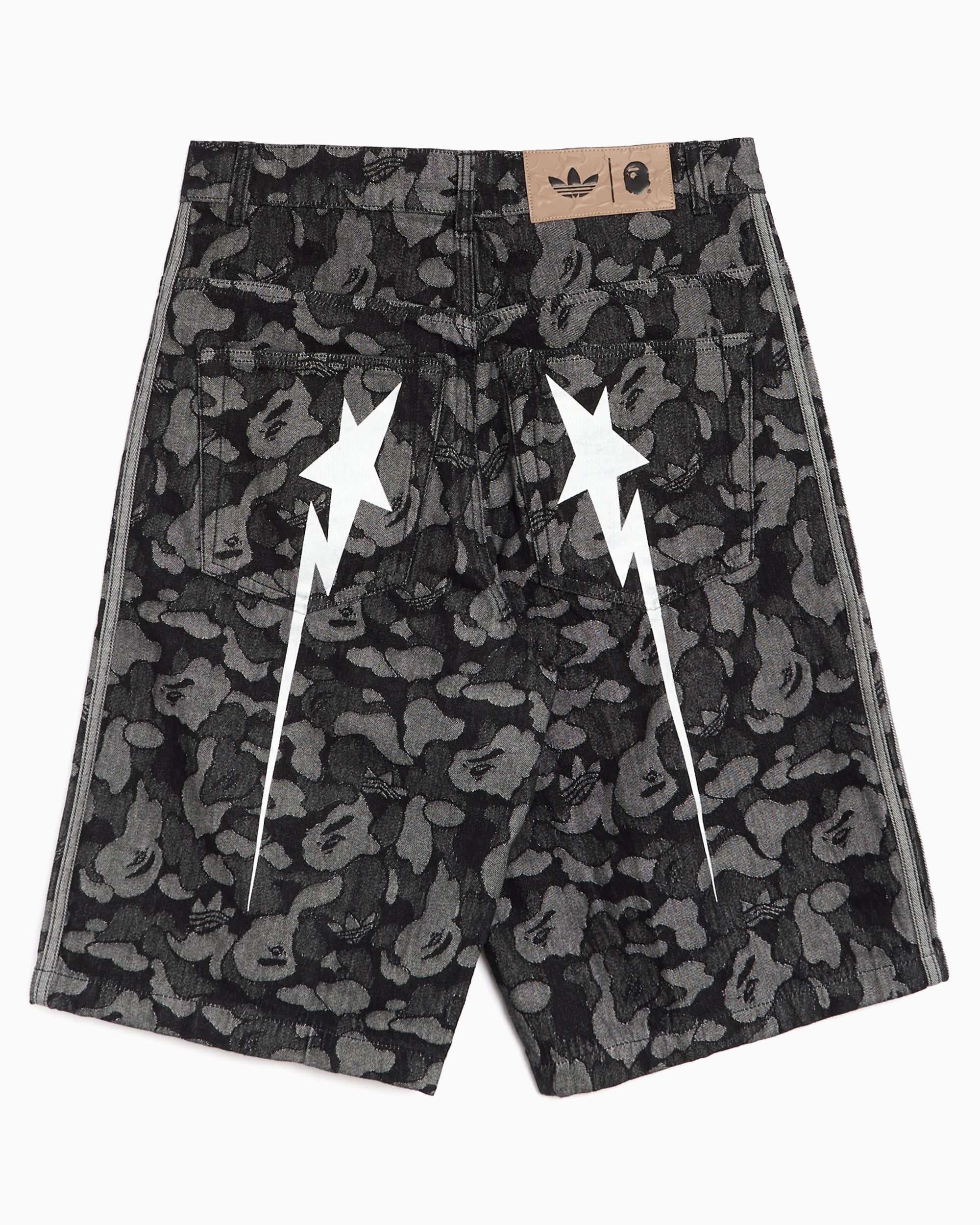 adidas Originals x BAPE Shark Denim Jorts Relaxed Korte Broek voor her