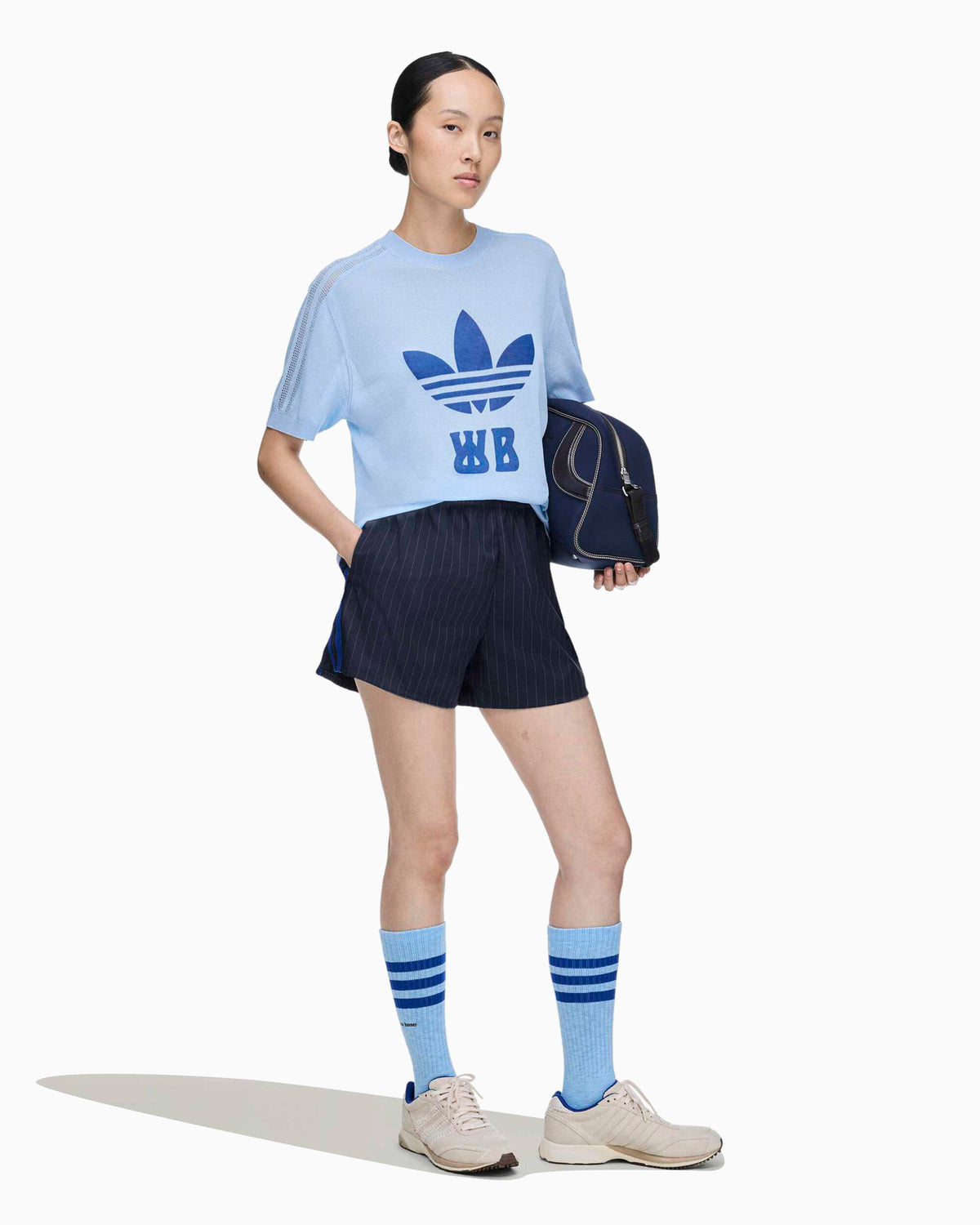 Shorts adidas Originals x Wales Bonner Pinstripe Men's Shorts - HY5020