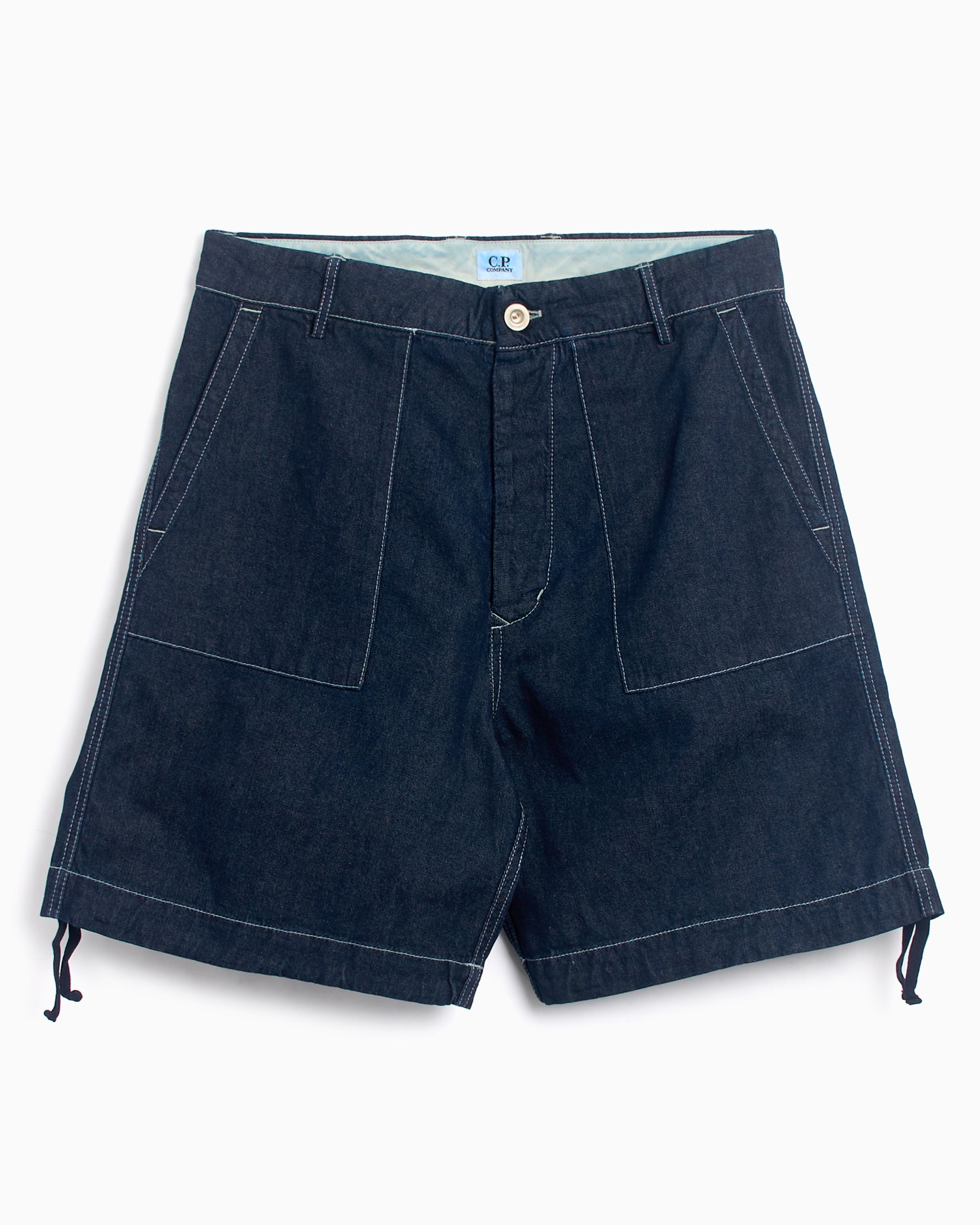 Shorts CP Company Men's Logo Patch Denim Shorts Men's Shorts - 18CMBE158A110295W-D08