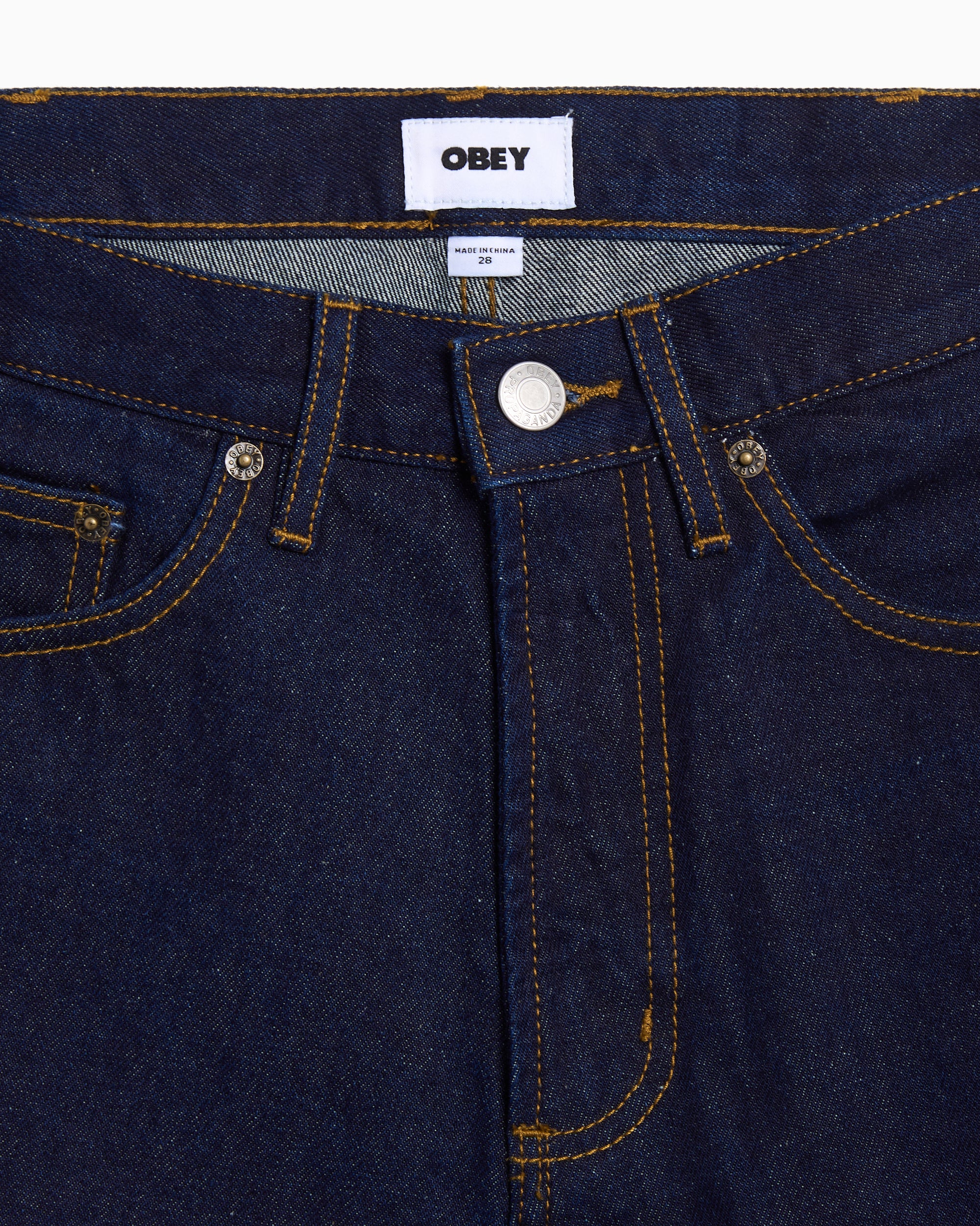 Shorts OBEY Clothing Bigwig Denim Relaxed Men's Shorts - 172100090-RID