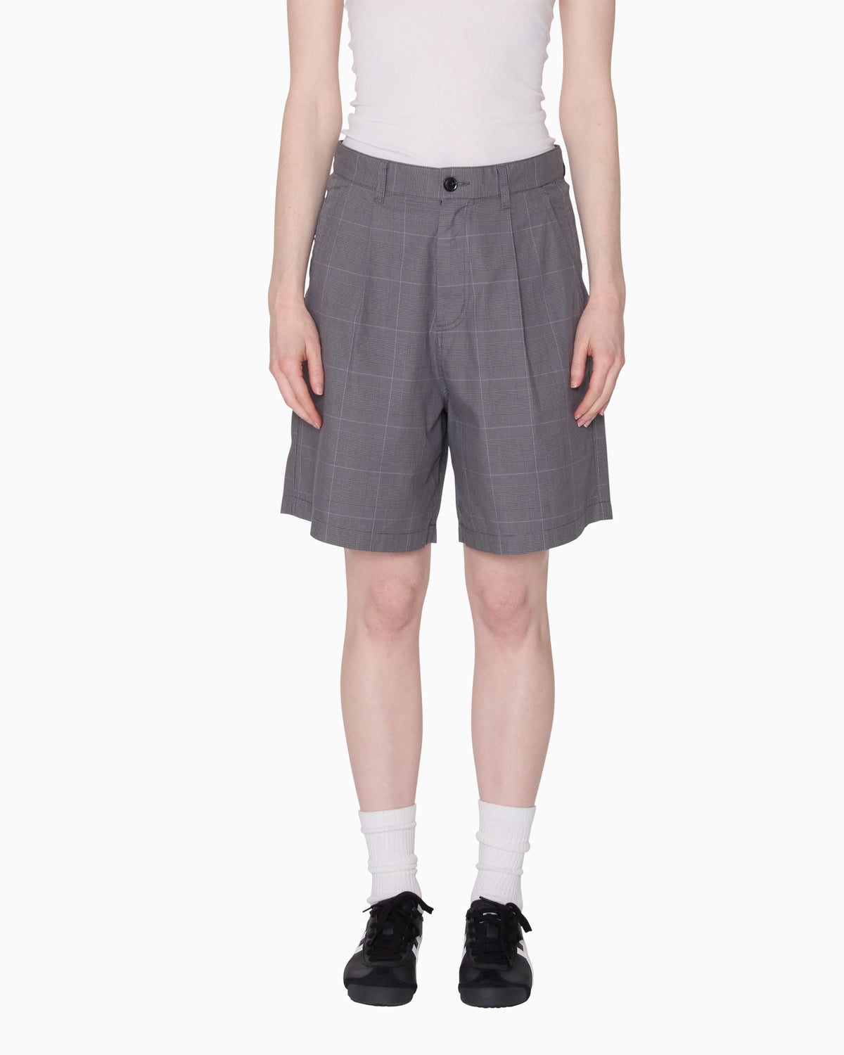Shorts OBEY Clothing Olivia Checkered Relaxed Women's Chino Pants - 272100060-GRY