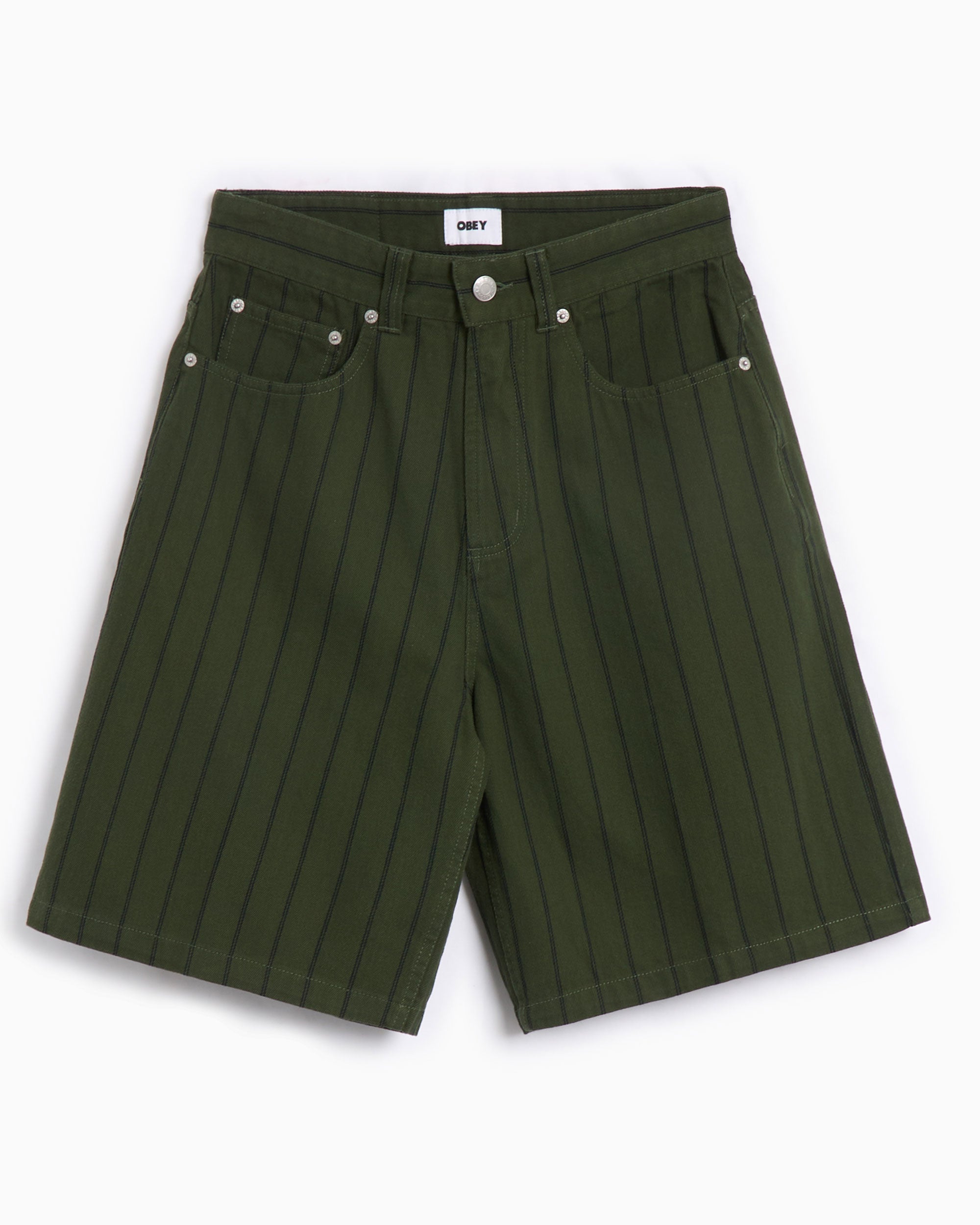 Shorts OBEY Clothing Stripe Men's Baggy Denim Shorts Men's Shorts - 172100094-DFB