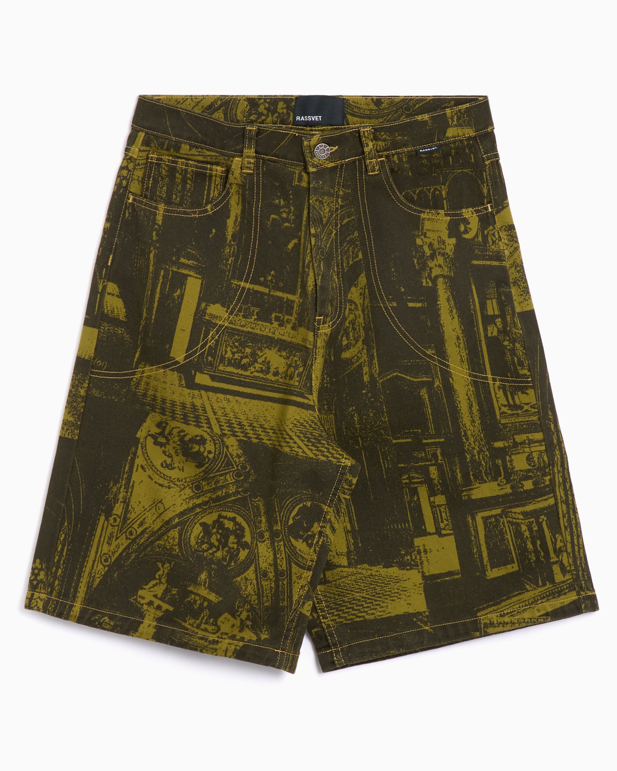 Shorts Rassvet Castle Printed Men's Denim Shorts​ Men's Shorts - PACC16P014-1