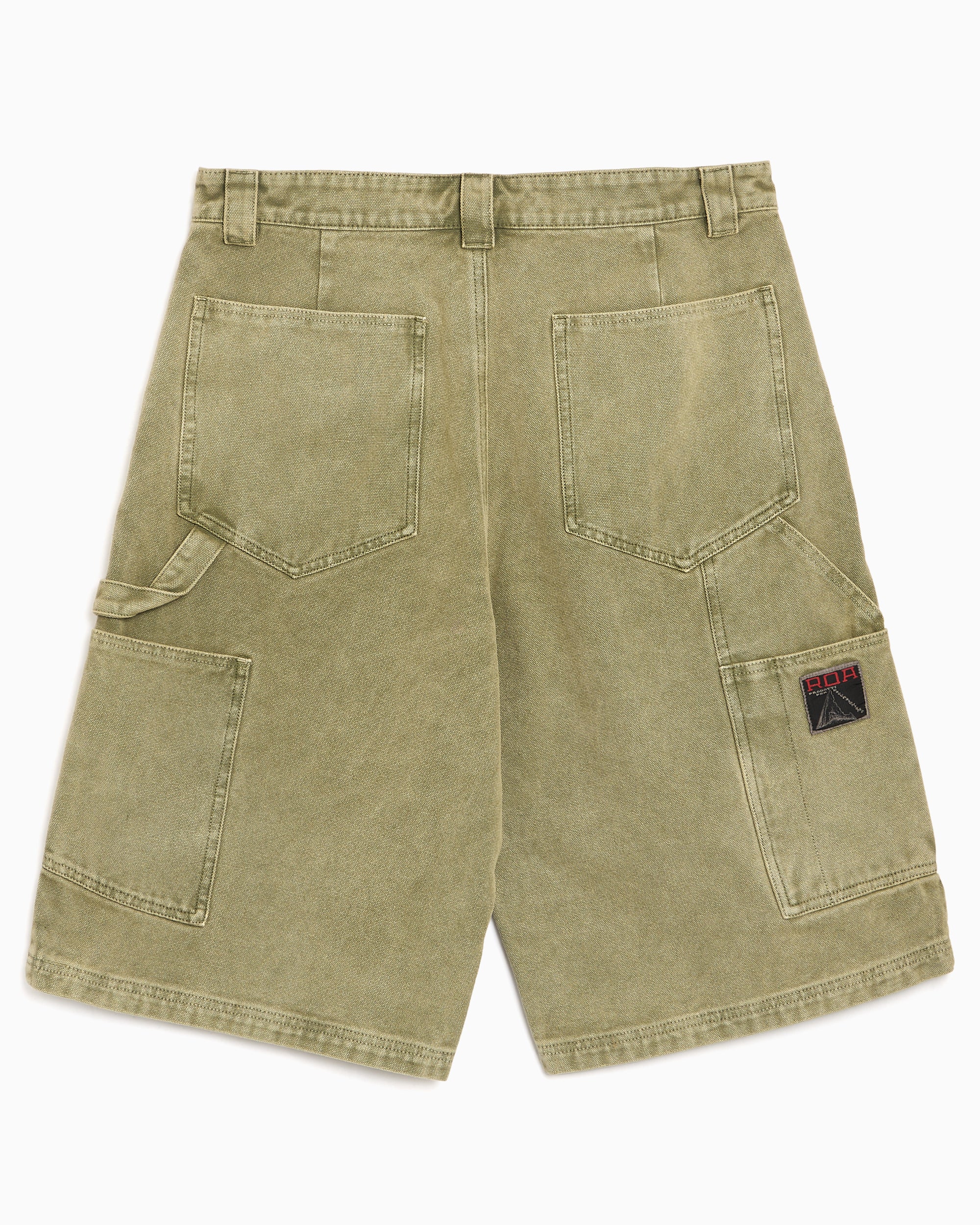 Shorts ROA Ash Canvas Cargo Relaxed Men's Shorts - YBMW059FA55-GRN0002