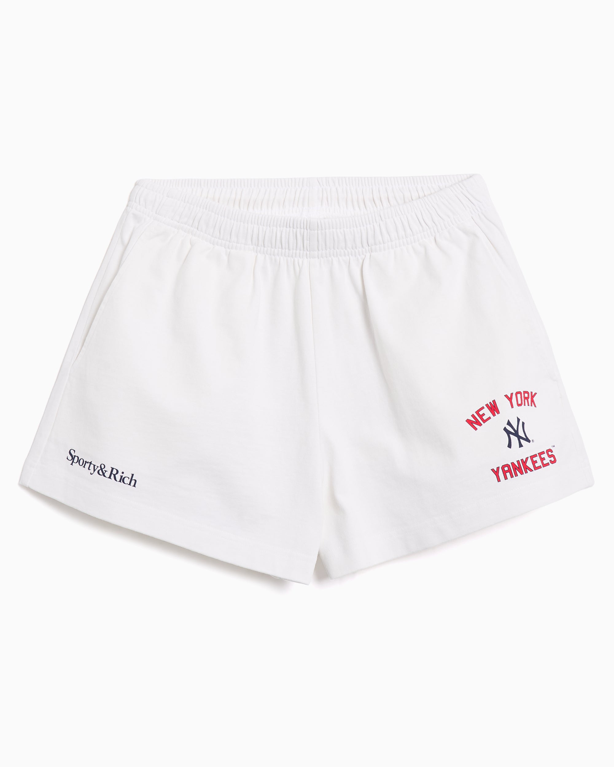 Shorts Sporty & Rich Homerun Disco Crop Women's Shorts - SH037623632WH01