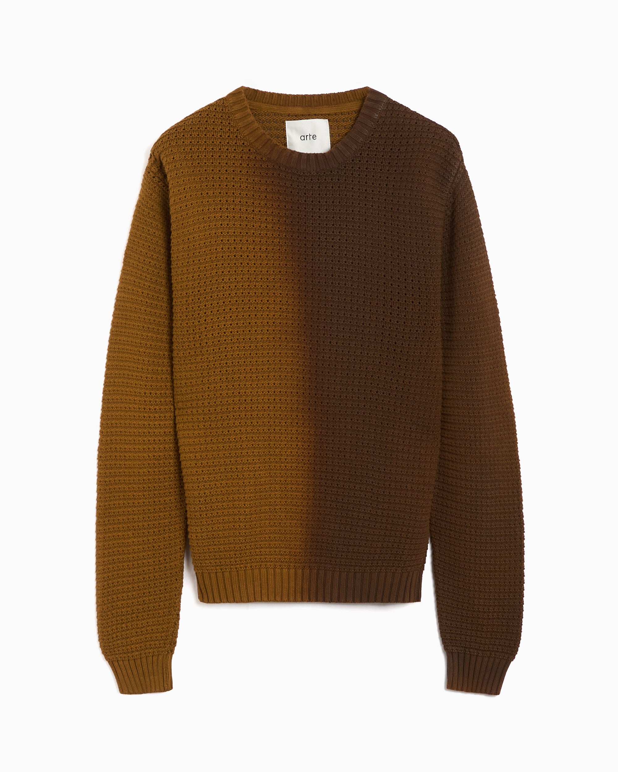 Sweaters Arte Antwerp Polyform Sunfade Logo Men's Sweater - AW26-062K-Brown