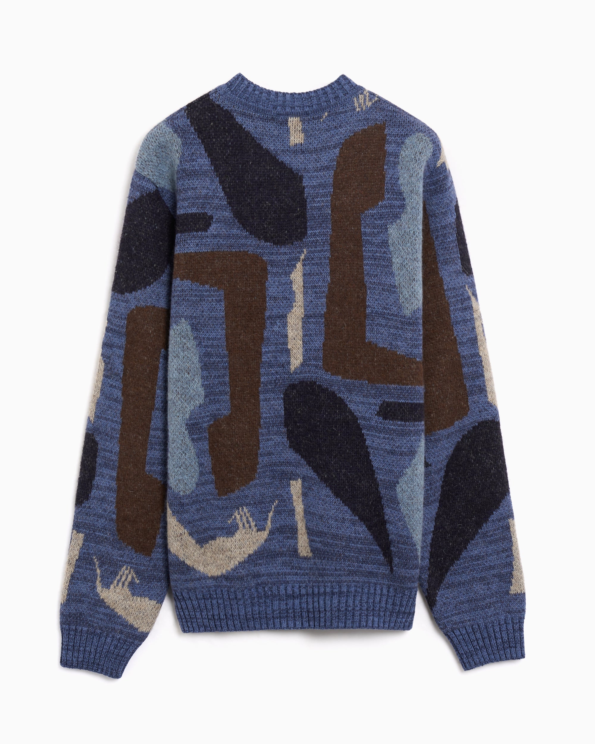 Sweaters by Parra Detached Graphic Relaxed Men's Sweater - 54450-BLUE