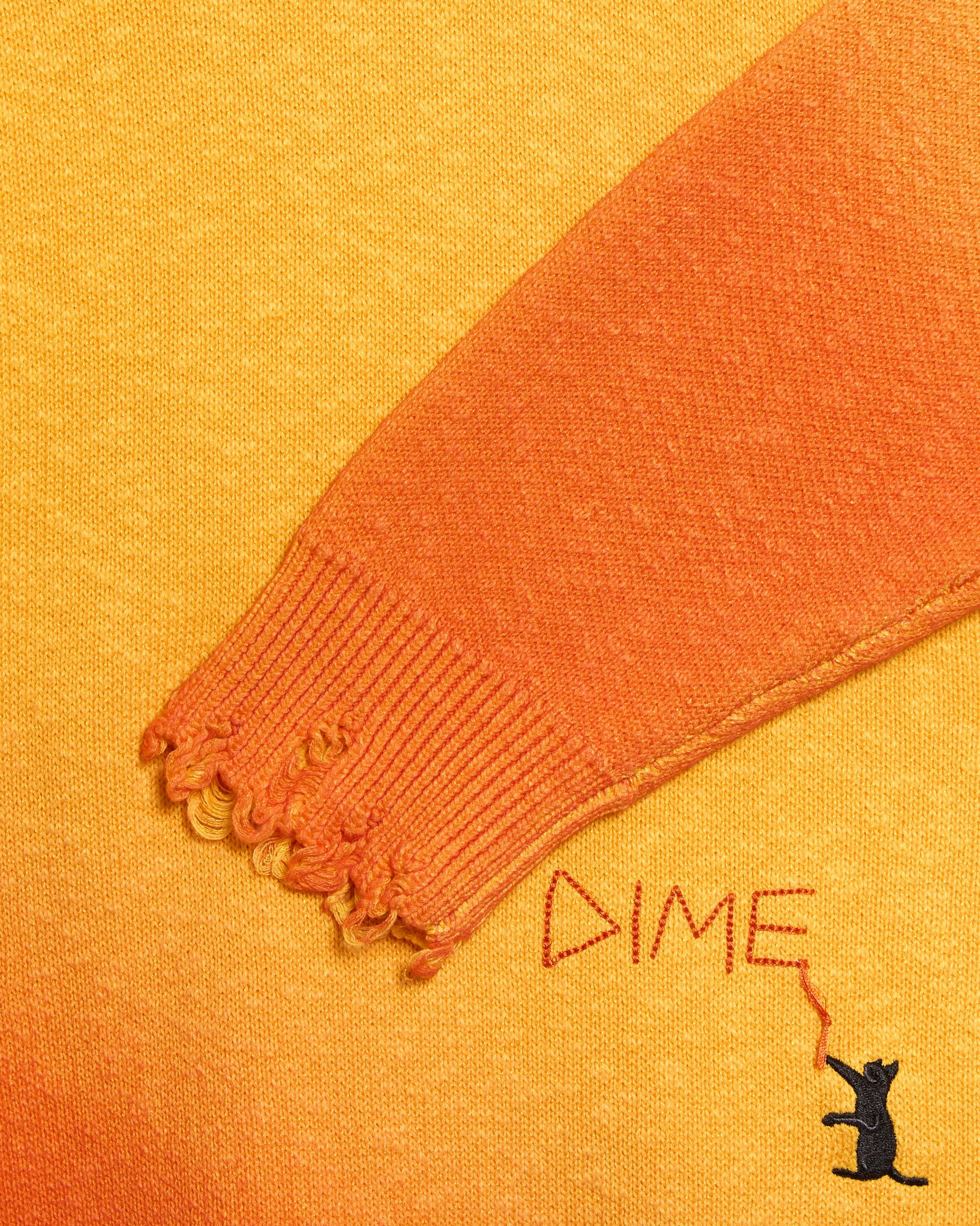 Sweaters Dime MTL Cat Knit Relaxed Men's Sweater - DIMESP2510SUN