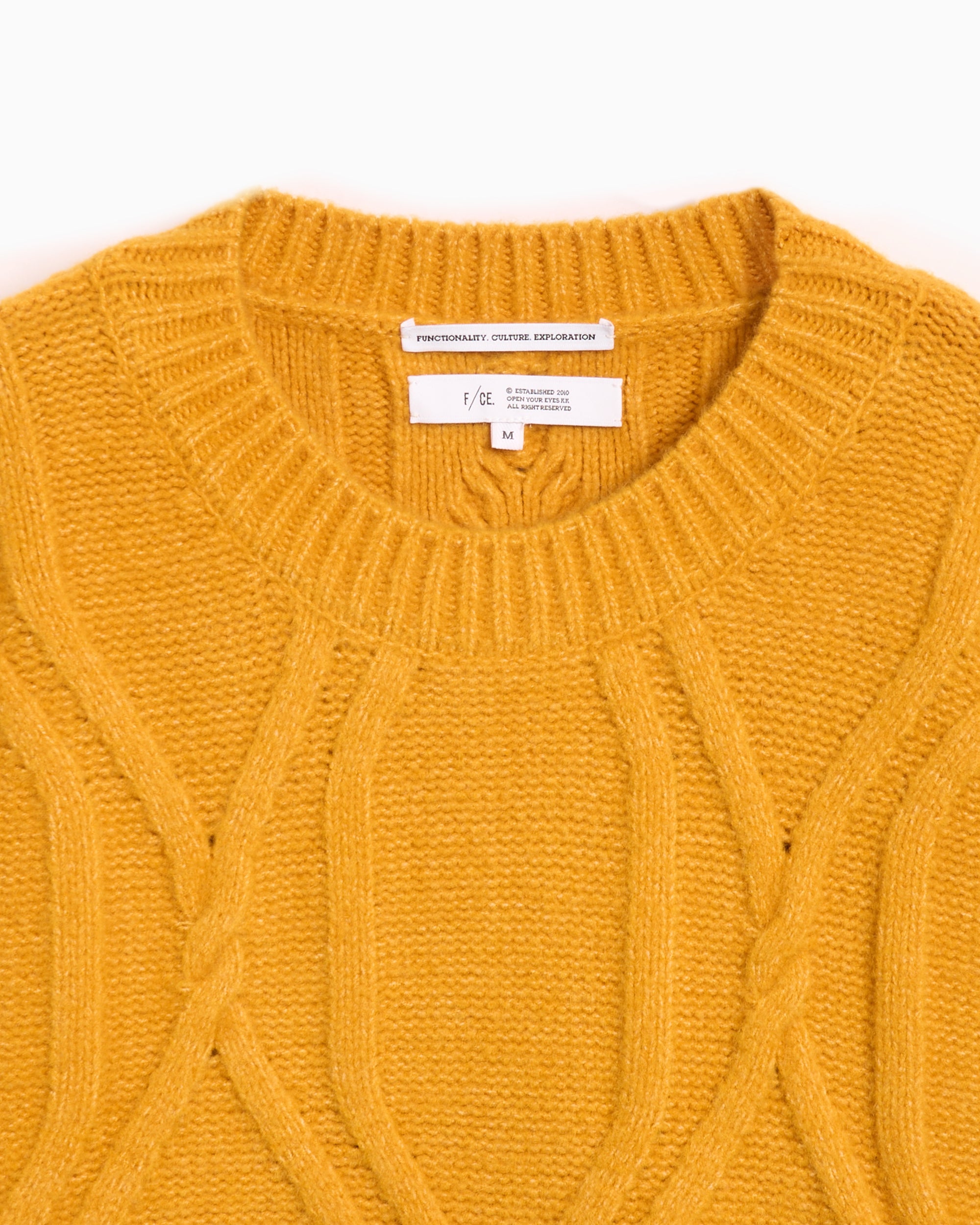 Sweaters F/CE.® F/CE. Cabstrech Men's Knit Sweater Relaxed Men's Sweater - FST11242U0002-Yellow
