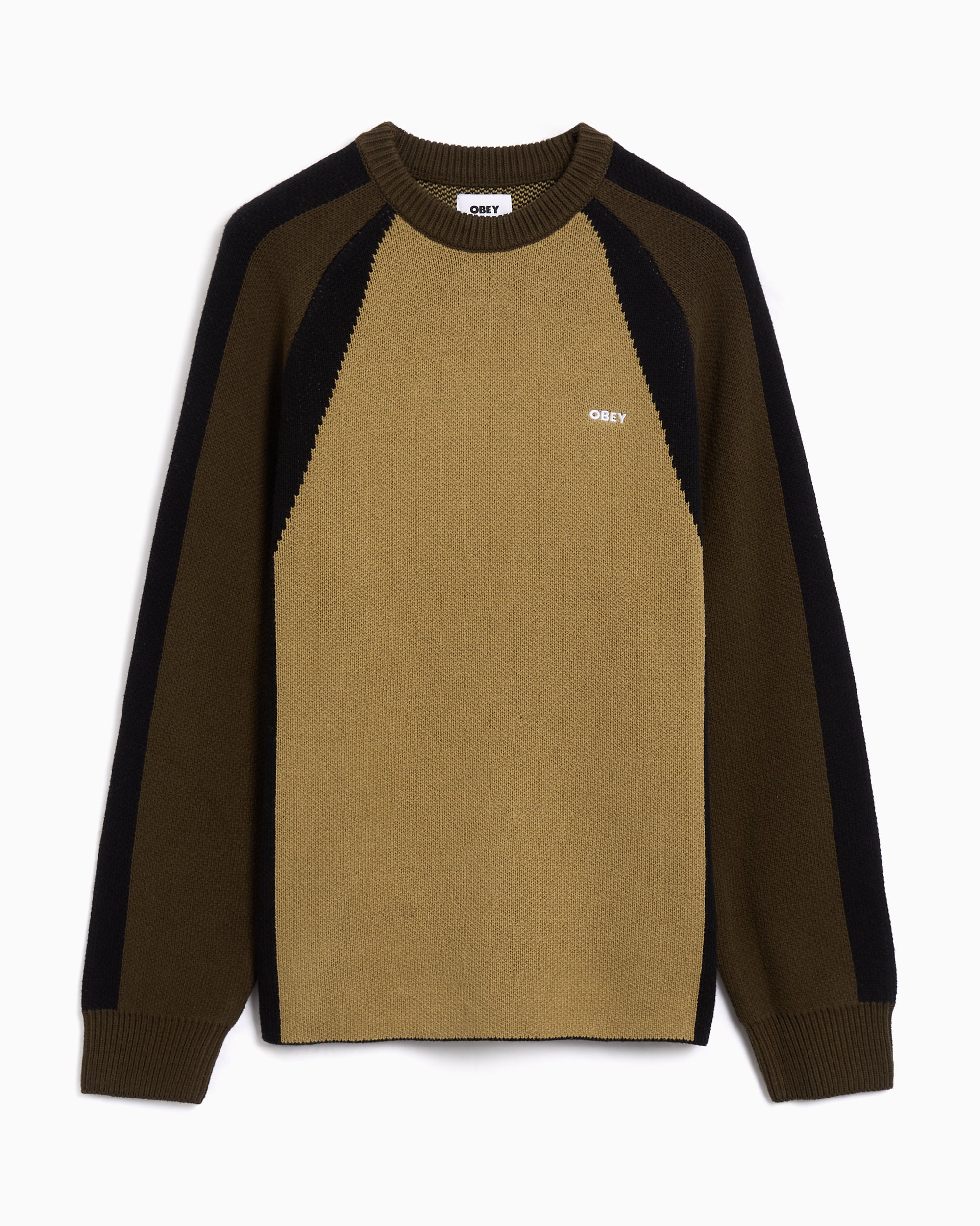Sweaters OBEY Clothing Raglan Relaxed Men's Sweater - 151000116-MMG