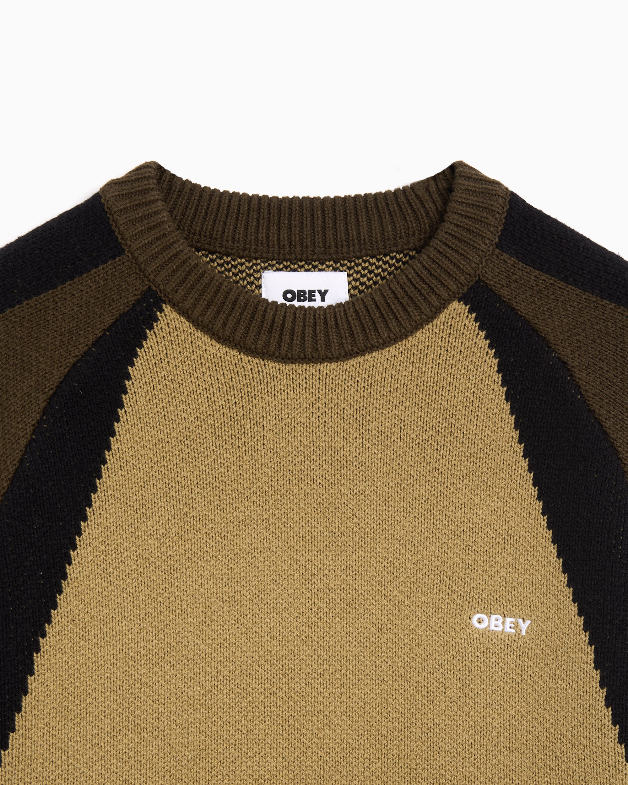 Sweaters OBEY Clothing Raglan Relaxed Men's Sweater - 151000116-MMG