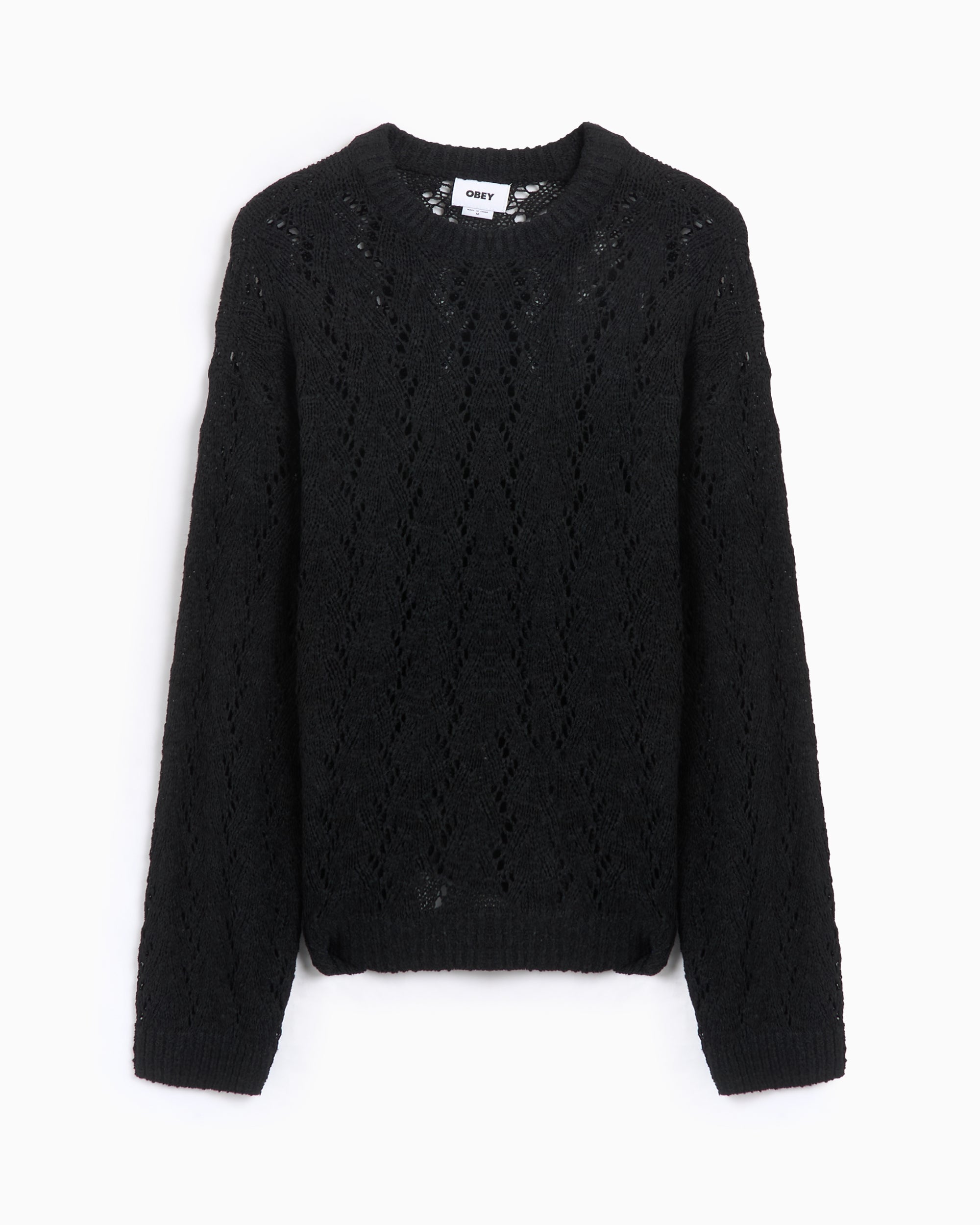 Sweaters OBEY Clothing Shimoda Tape Yarn Men's Sweater Men's Sweater - 151000099-DIB