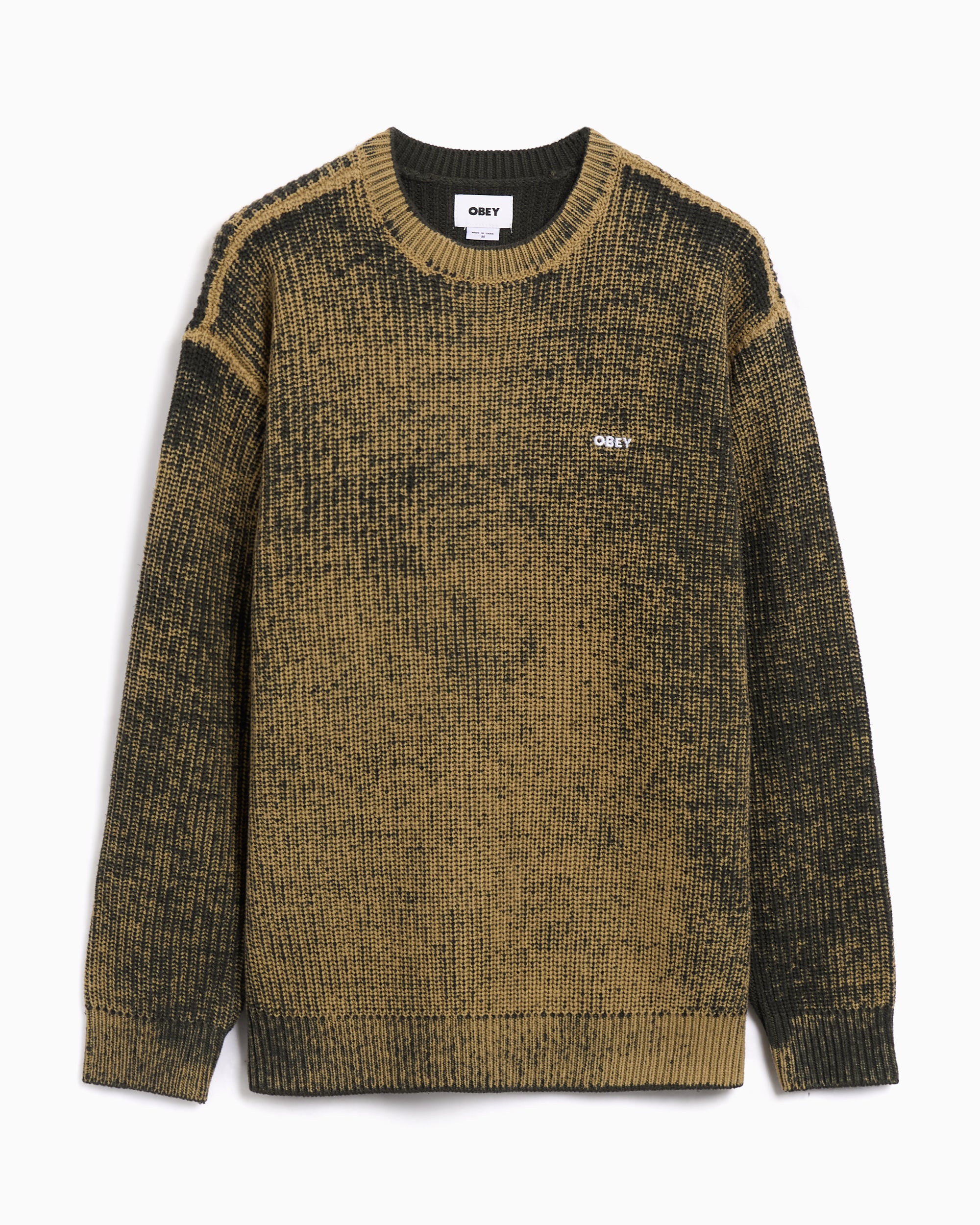 Sweaters OBEY Clothing Spray Effect Relaxed Men's Sweater - 151000109-KBA