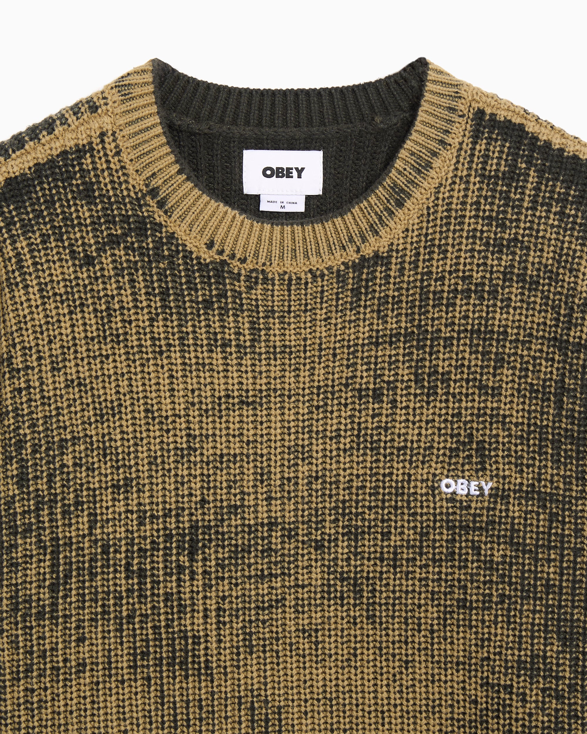 Sweaters OBEY Clothing Spray Effect Relaxed Men's Sweater - 151000109-KBA