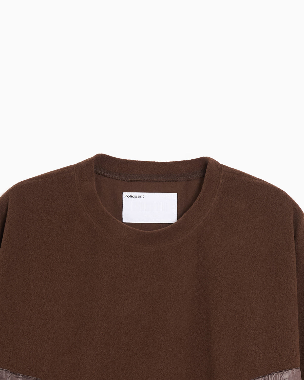 Sweaters Poliquant The Deformed L/S Micropolar Fabric With Pockets Relaxed Men's Sweater - 2602006-BROWN