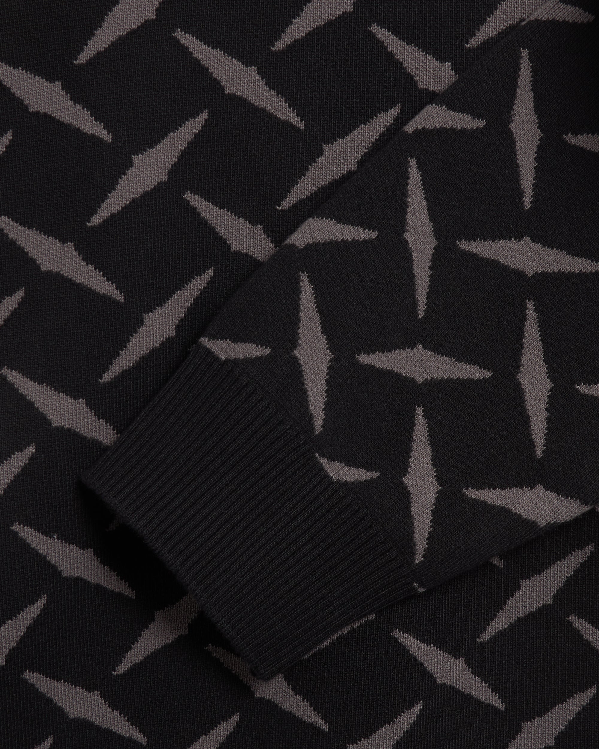 Sweaters RAVE skateboards Boyd Men's Knit Sweater Boxy Men's Sweater - PN21674-Black / Dark Grey