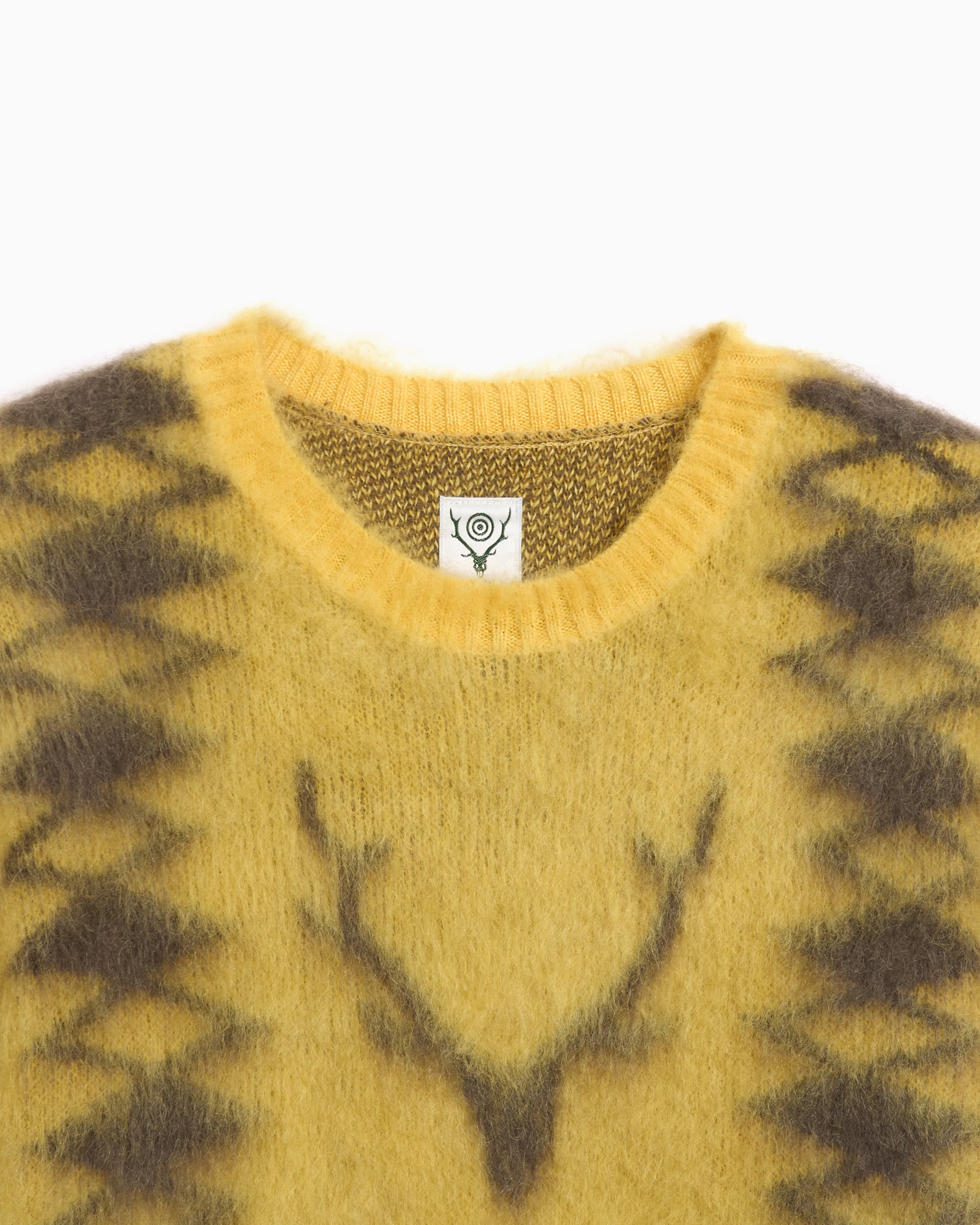 Sweaters South2 West8 Men's Loose Fit Sweater Relaxed Men's Sweater - PU555-A-Beige