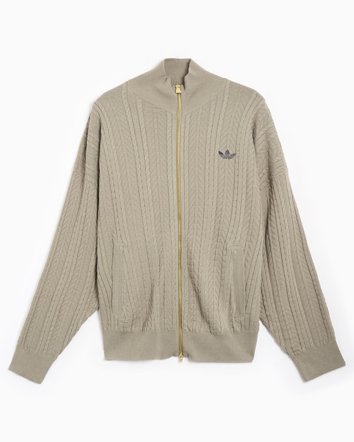 Sweatshirts adidas Originals Cable Knit Firebird Relaxed Men's Zip-Up Sweatshirt - KR9761