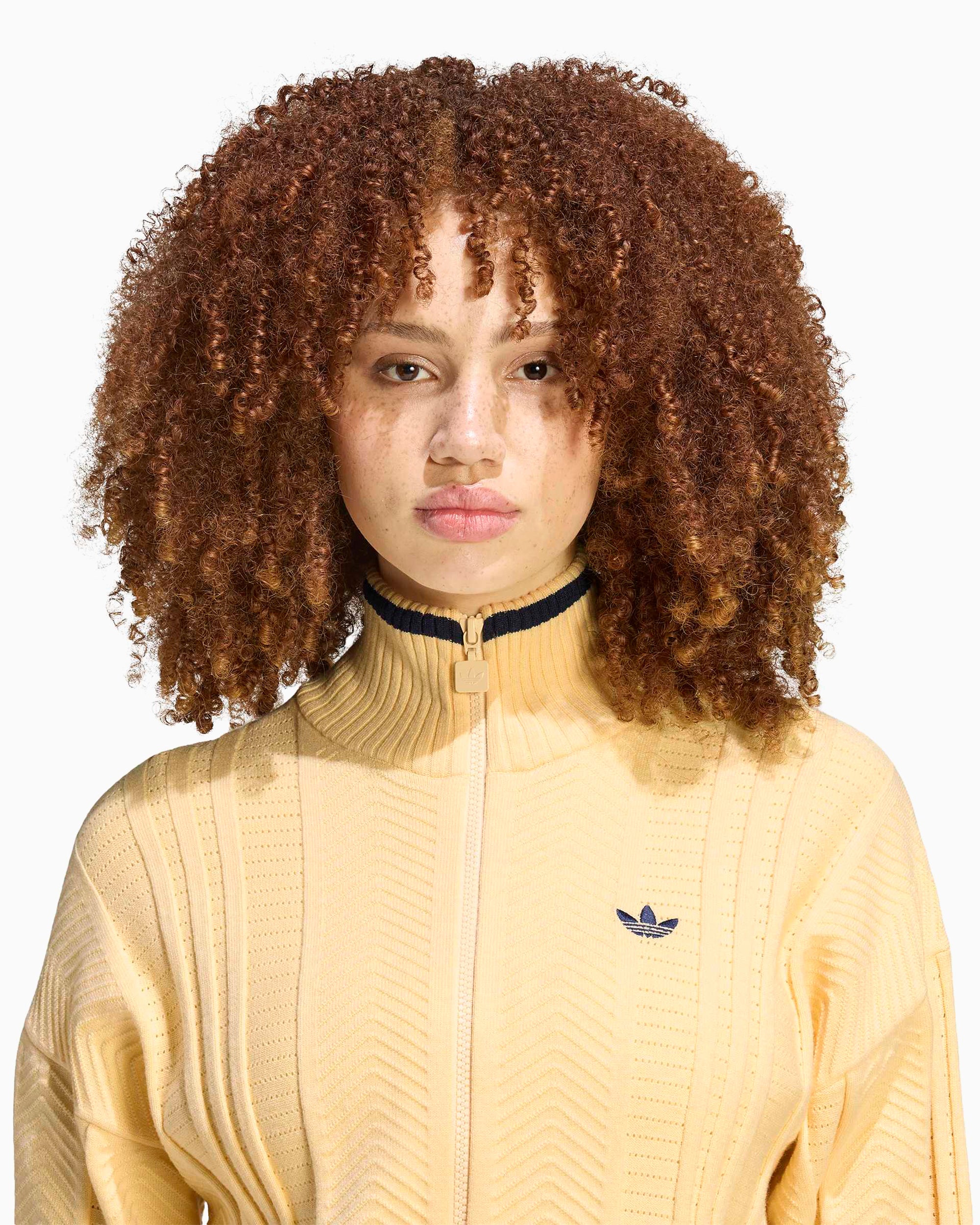Sweatshirts adidas Originals Cable Knit Firebird Women's Zip-Up Sweatshirt - KR7047