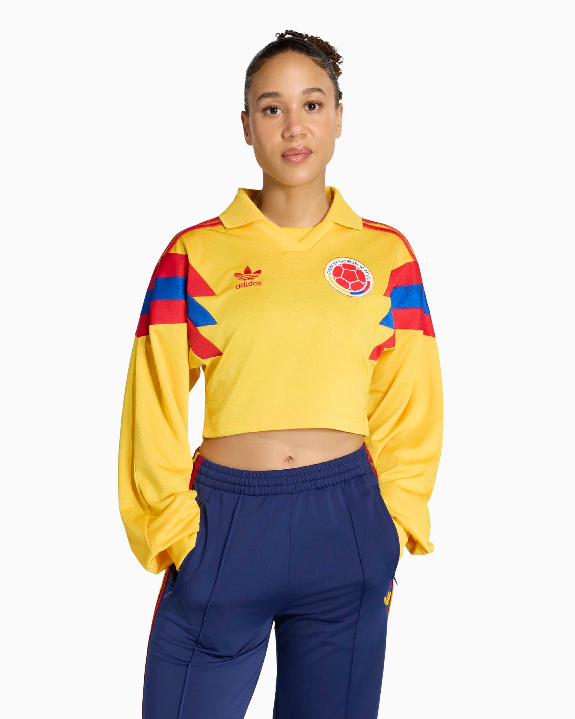 Sweatshirts adidas Originals Colombia Reconstructed Crop Women's Sweatshirt - KE2299