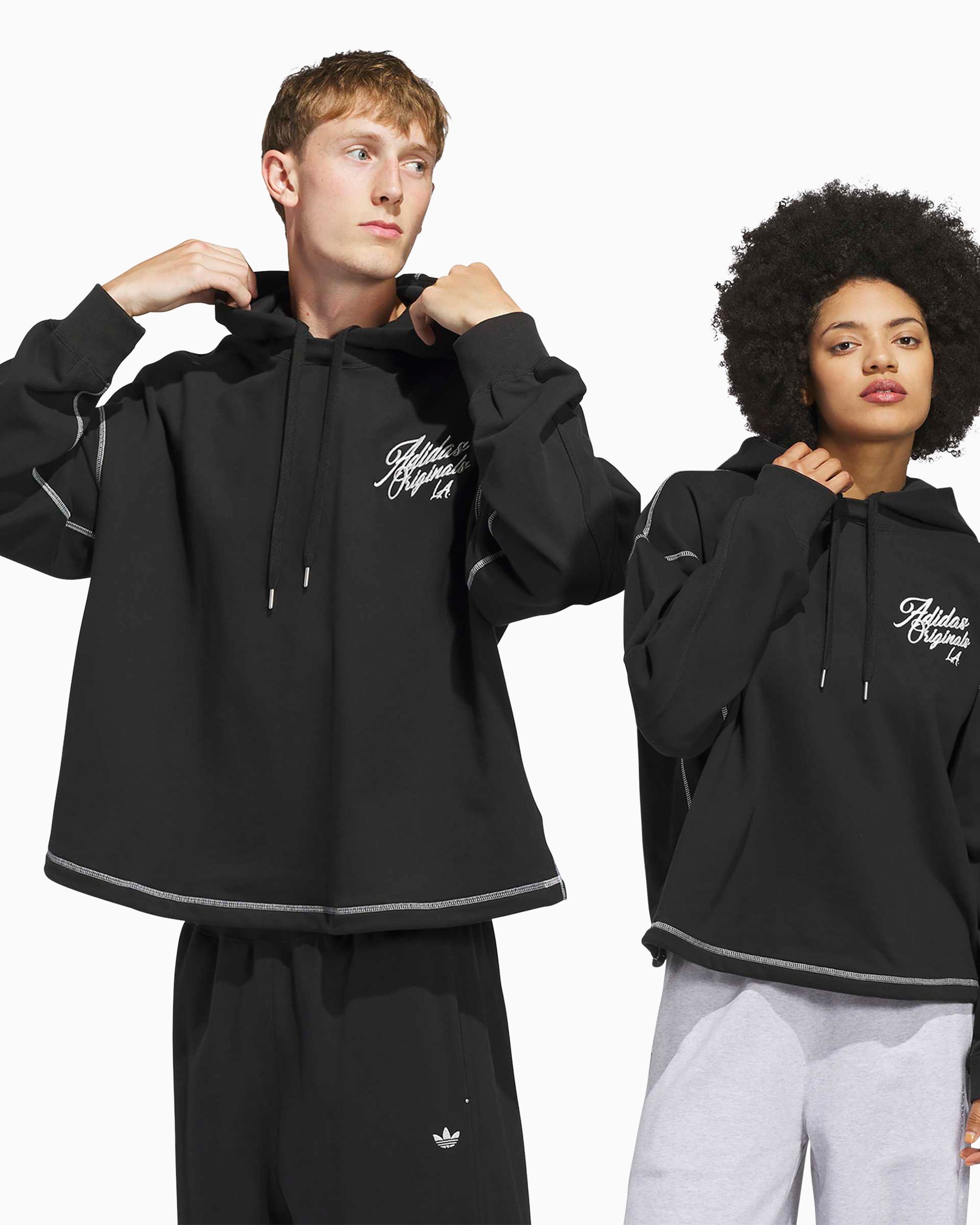 Sweatshirts adidas Originals Los Angeles Santa Monica Oversize Unisex Hoodie - JX6133