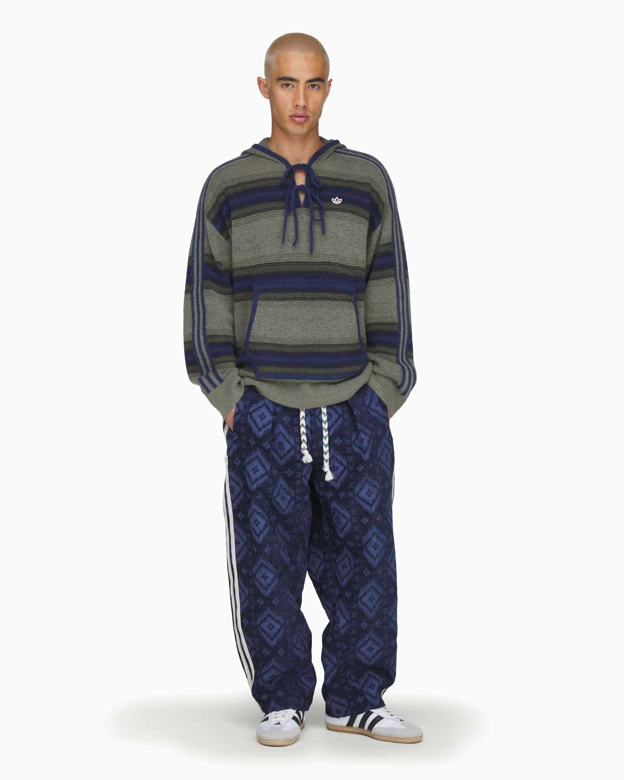 Sweatshirts adidas Originals x CLOT Baja Striped Unisex Hoodie - KE7064