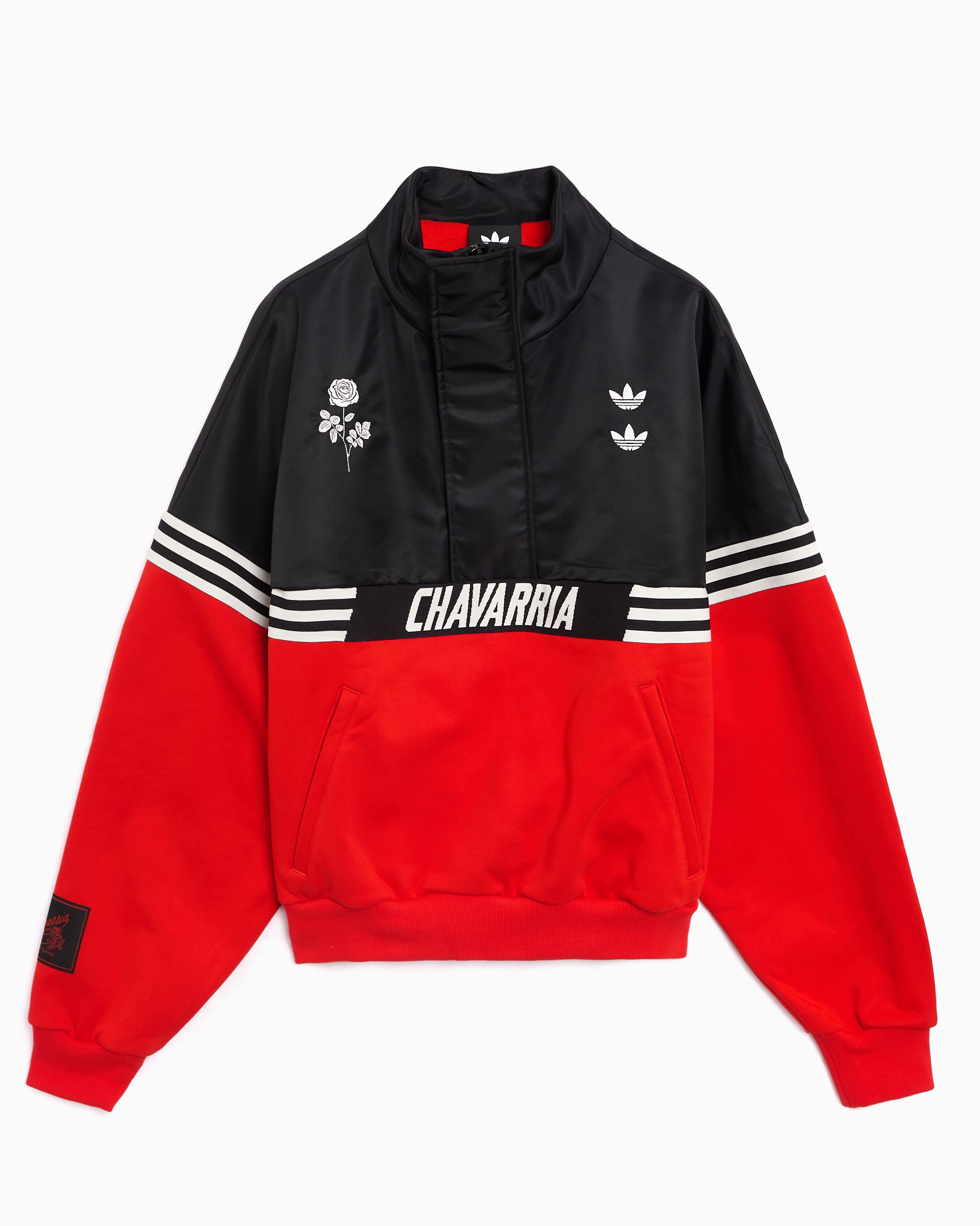 Sweatshirts adidas Originals x Willy Chavarria Gomez Logo Relaxed Men's Half Zip Sweatshirt - KD9360