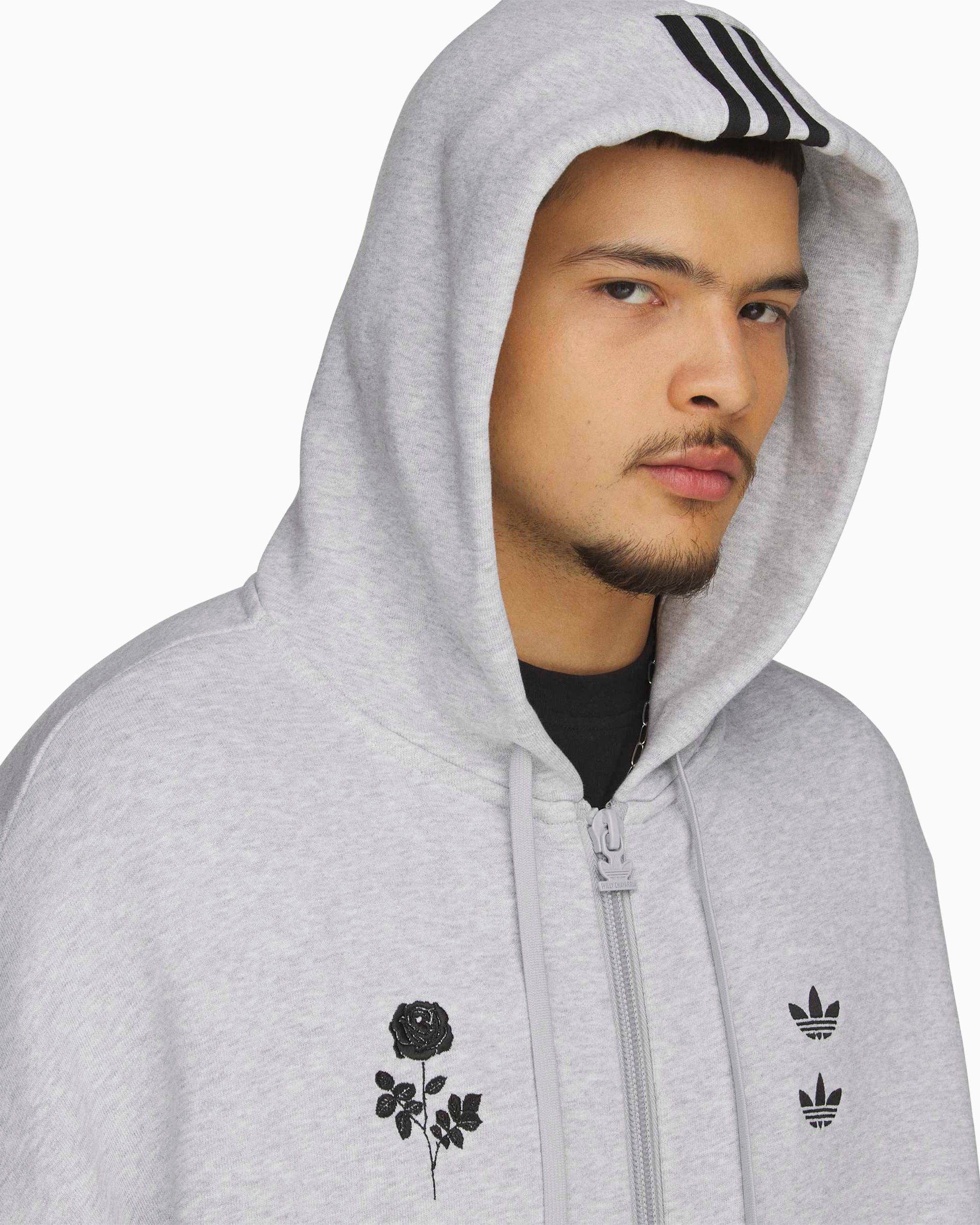 adidas Originals x Willy Chavarria Relaxed met logo Sweatshirt met rit